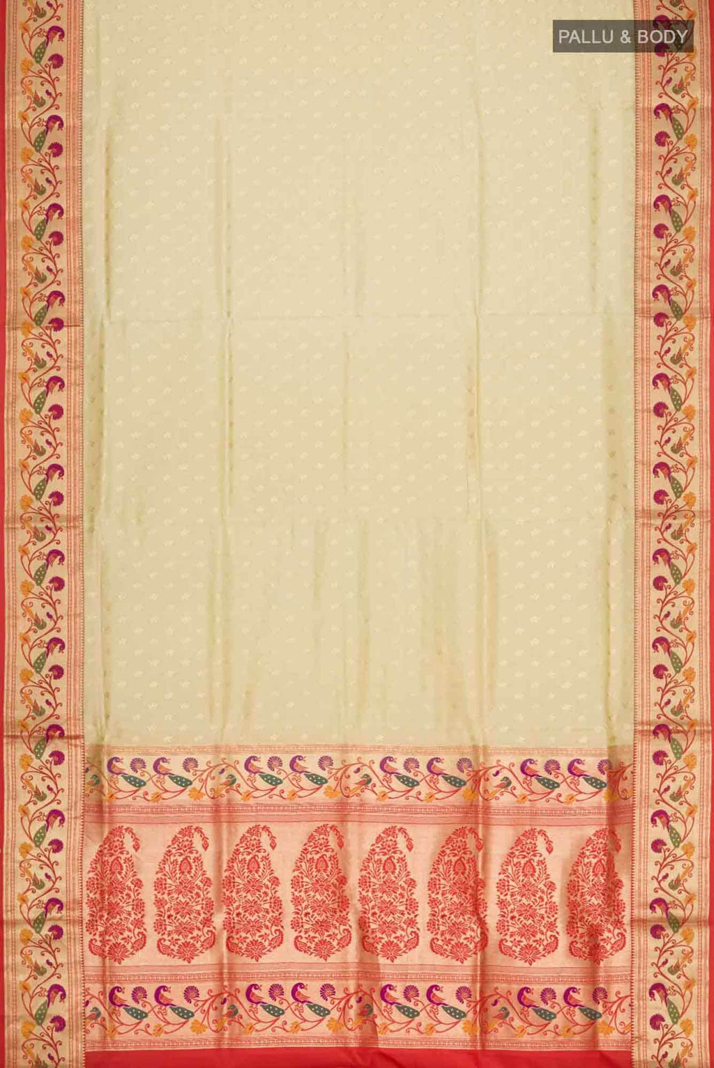 Beige Soft Silk Saree