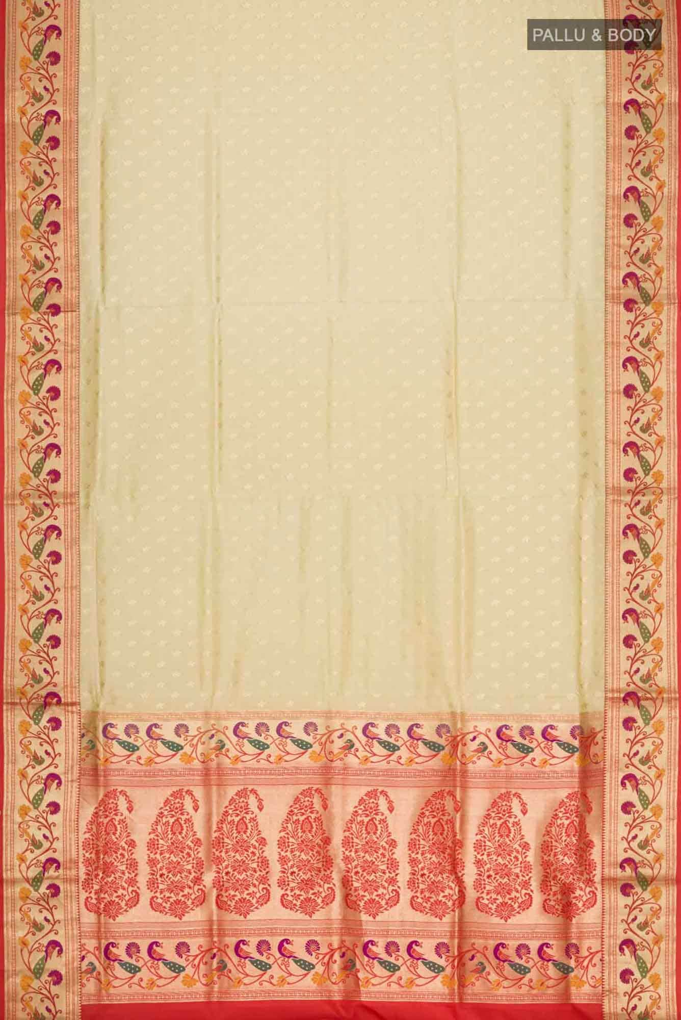 Beige Soft Silk Saree