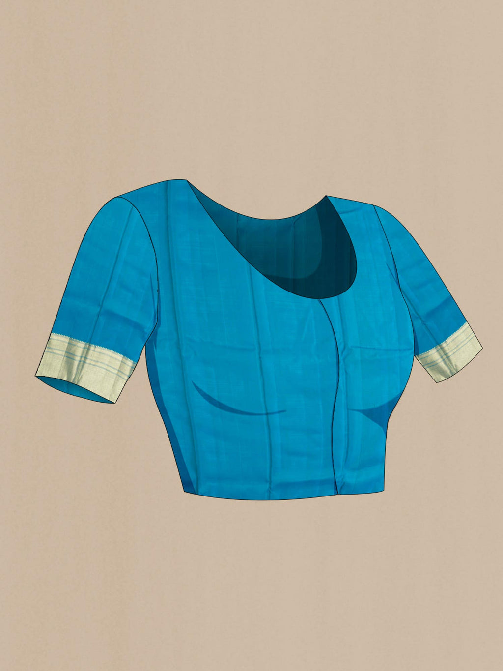 Blue Kanchipuram Silk Saree