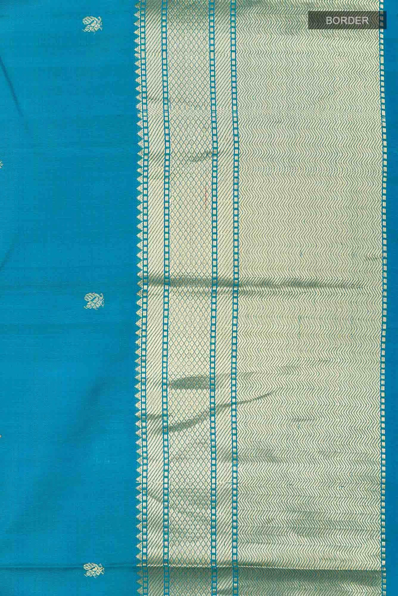 Blue Kanchipuram Silk Saree