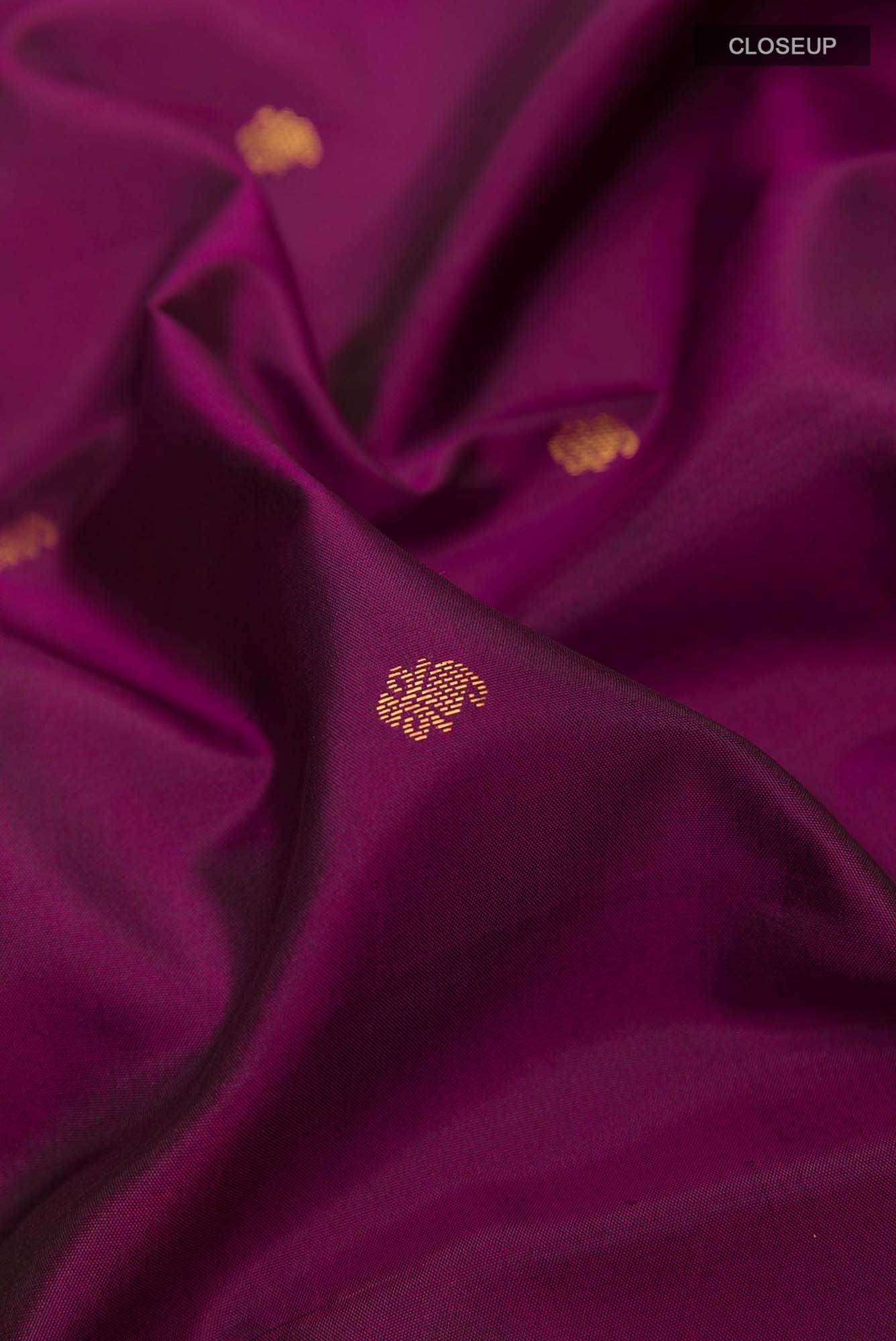 Purple Kanchipuram Silk Saree