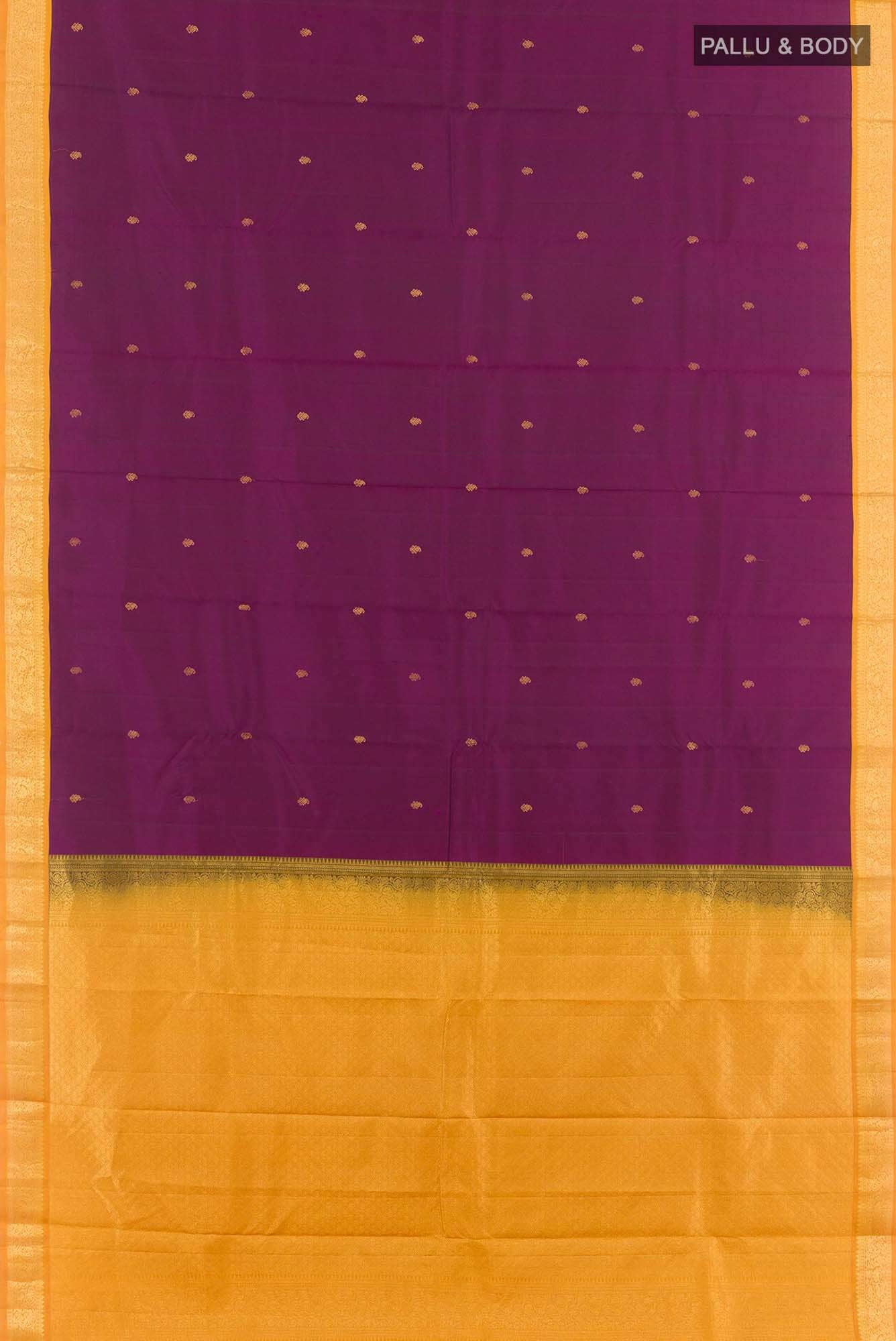 Purple Kanchipuram Silk Saree