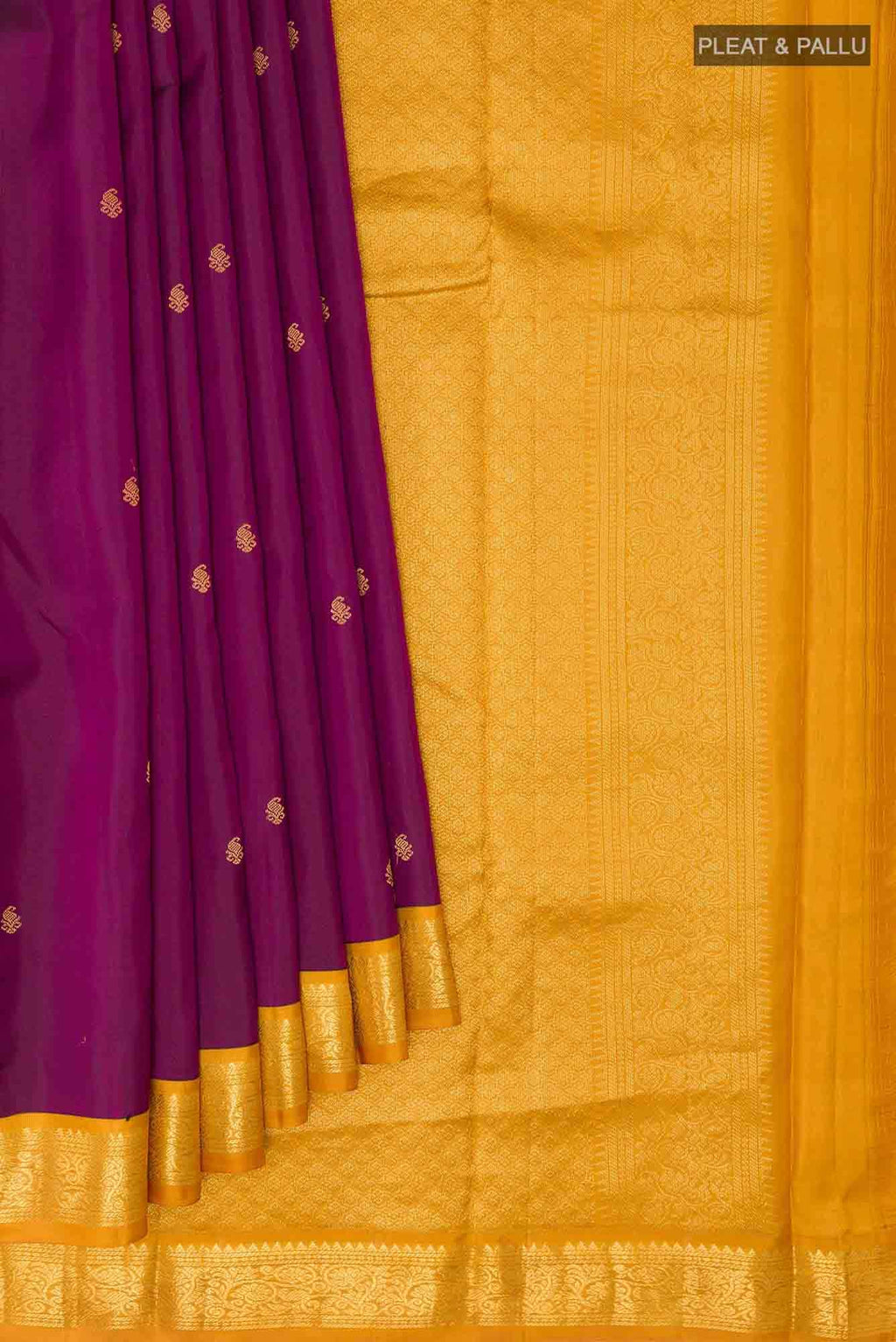 Purple Kanchipuram Silk Saree