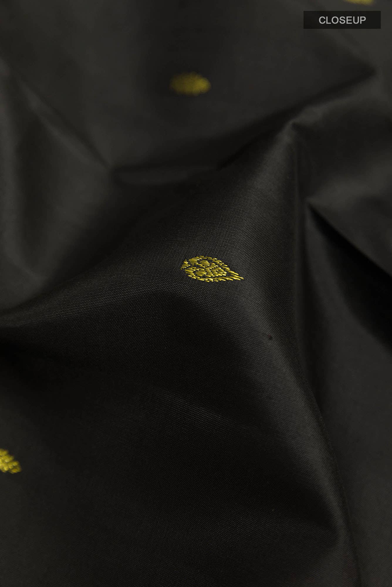 Black Kanchipuram Silk Saree