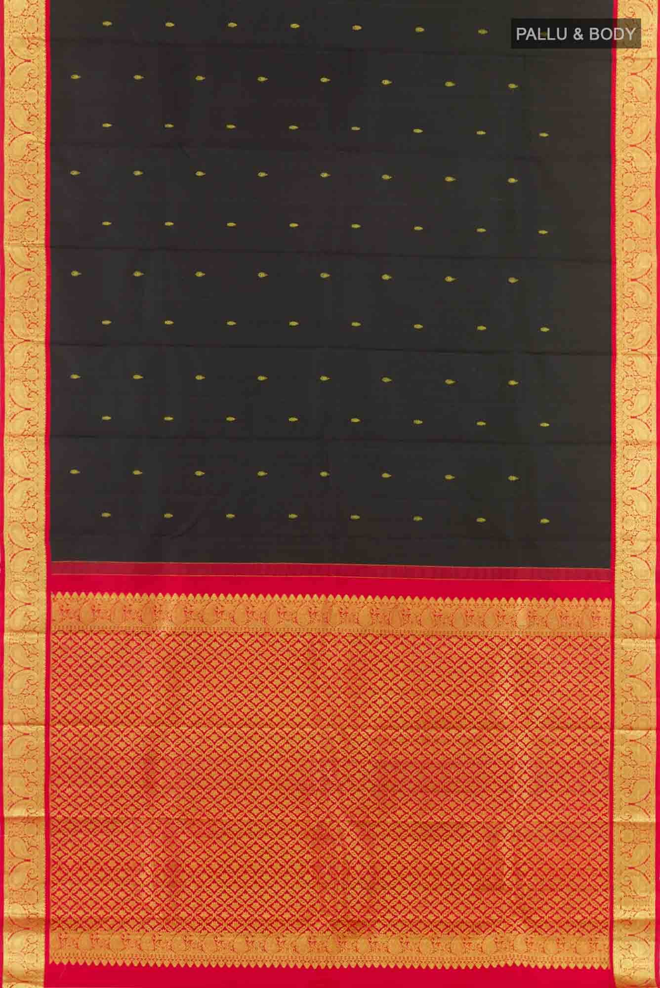 Black Kanchipuram Silk Saree