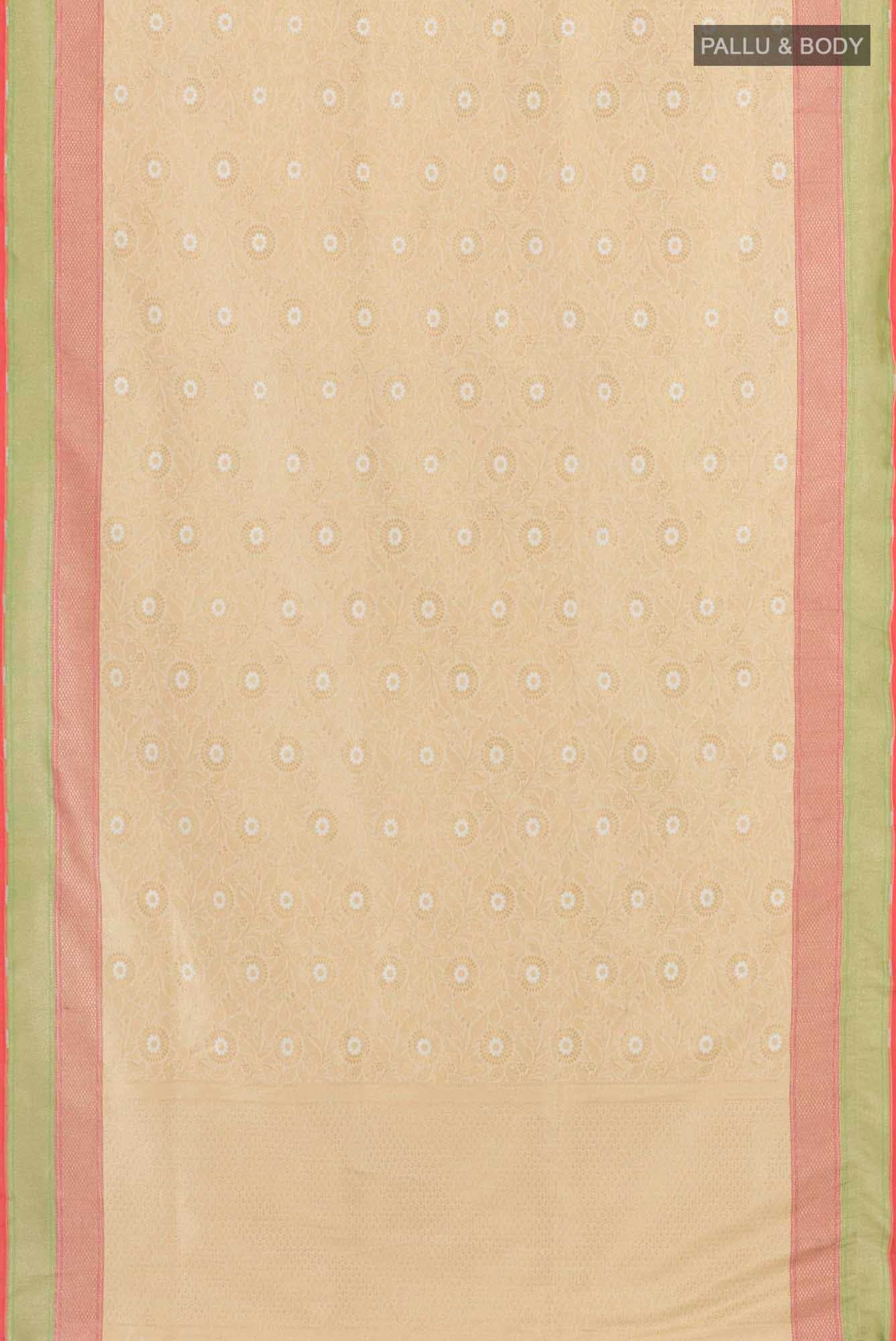Beige Blended Banarasi Art Silk Saree