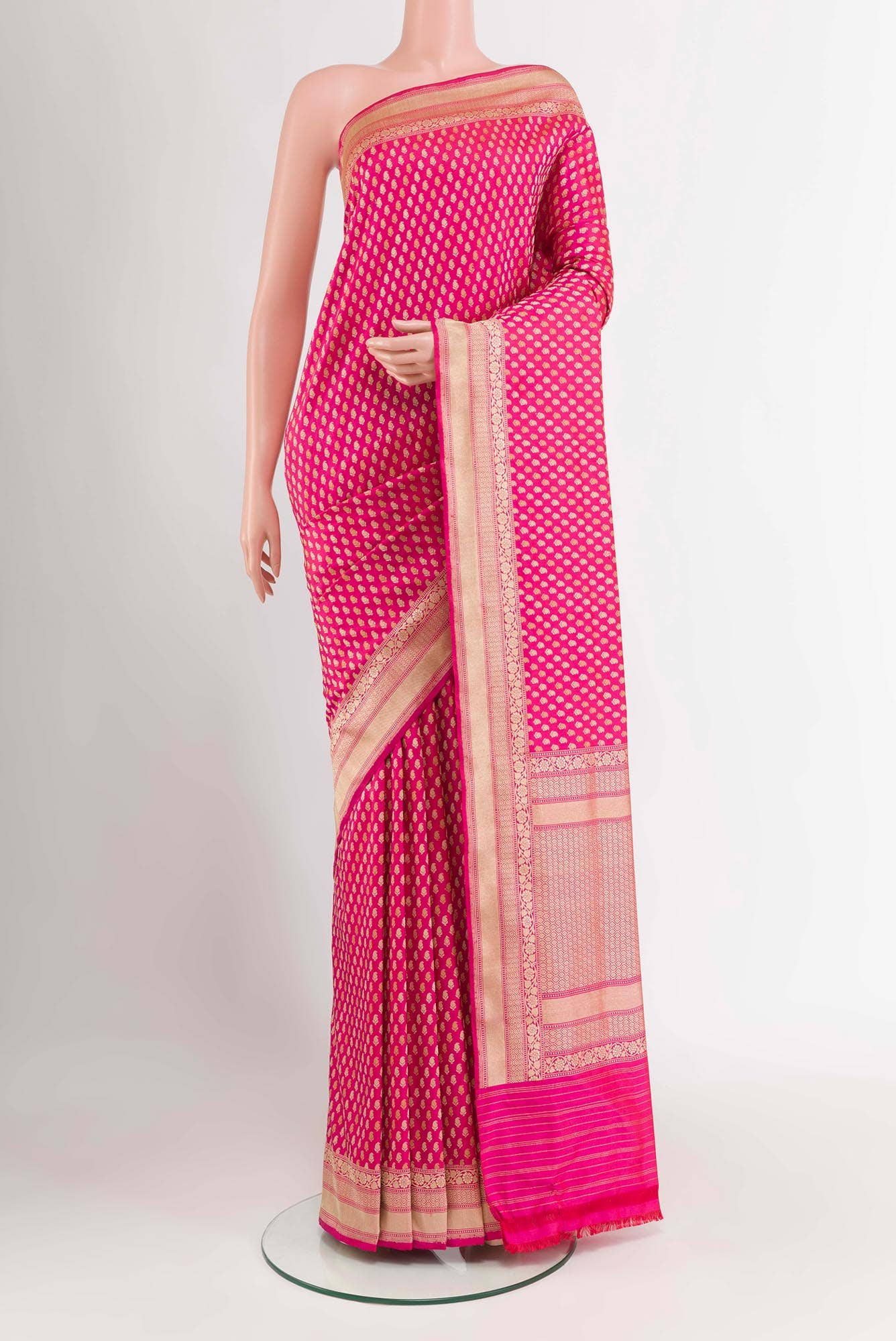 Pink Banarasi Saree