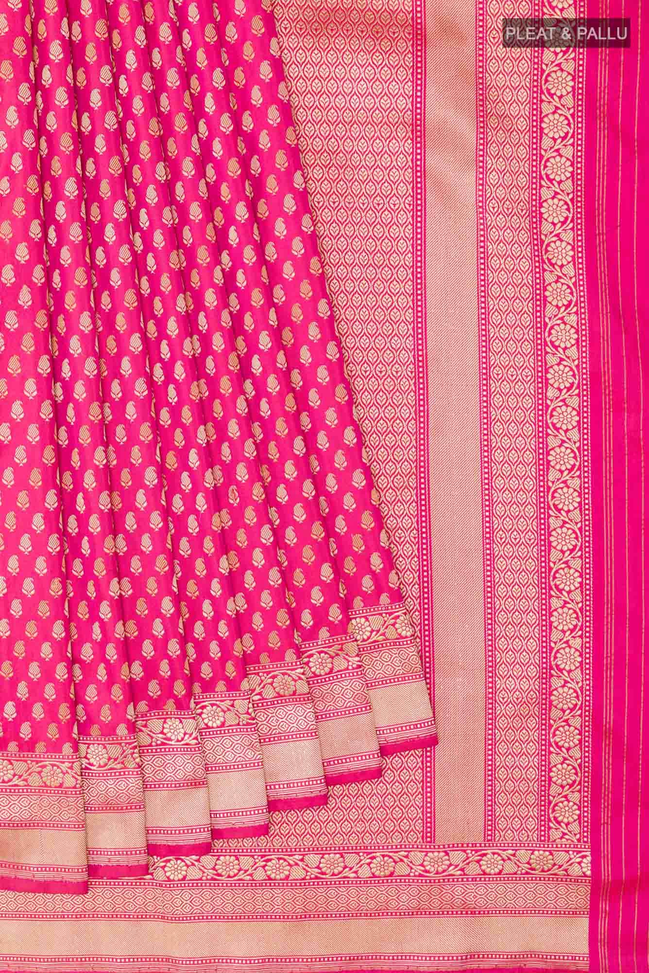 Pink Banarasi Saree