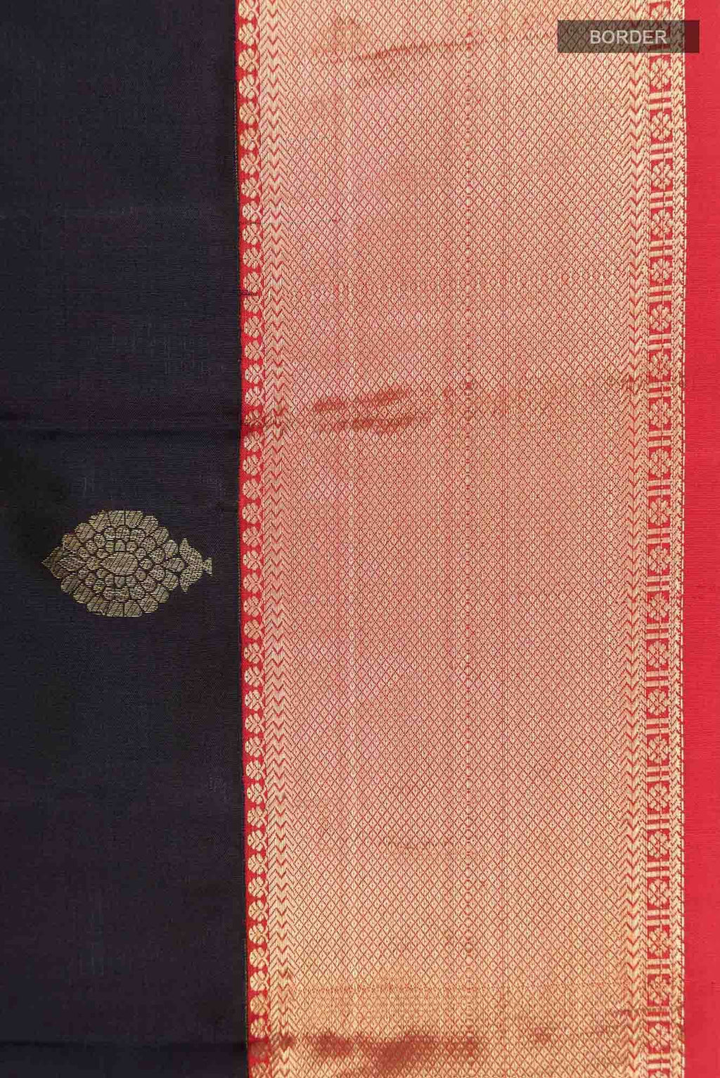 Black Kanchipuram Silk Saree