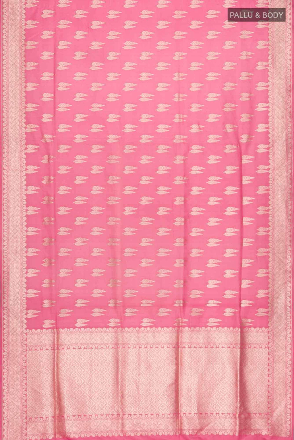 Dark Pink Banarasi Silk Saree