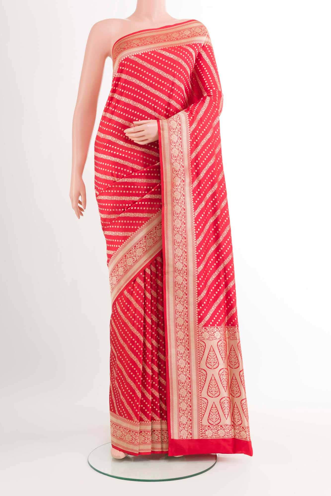 Red Banarasi Silk Saree