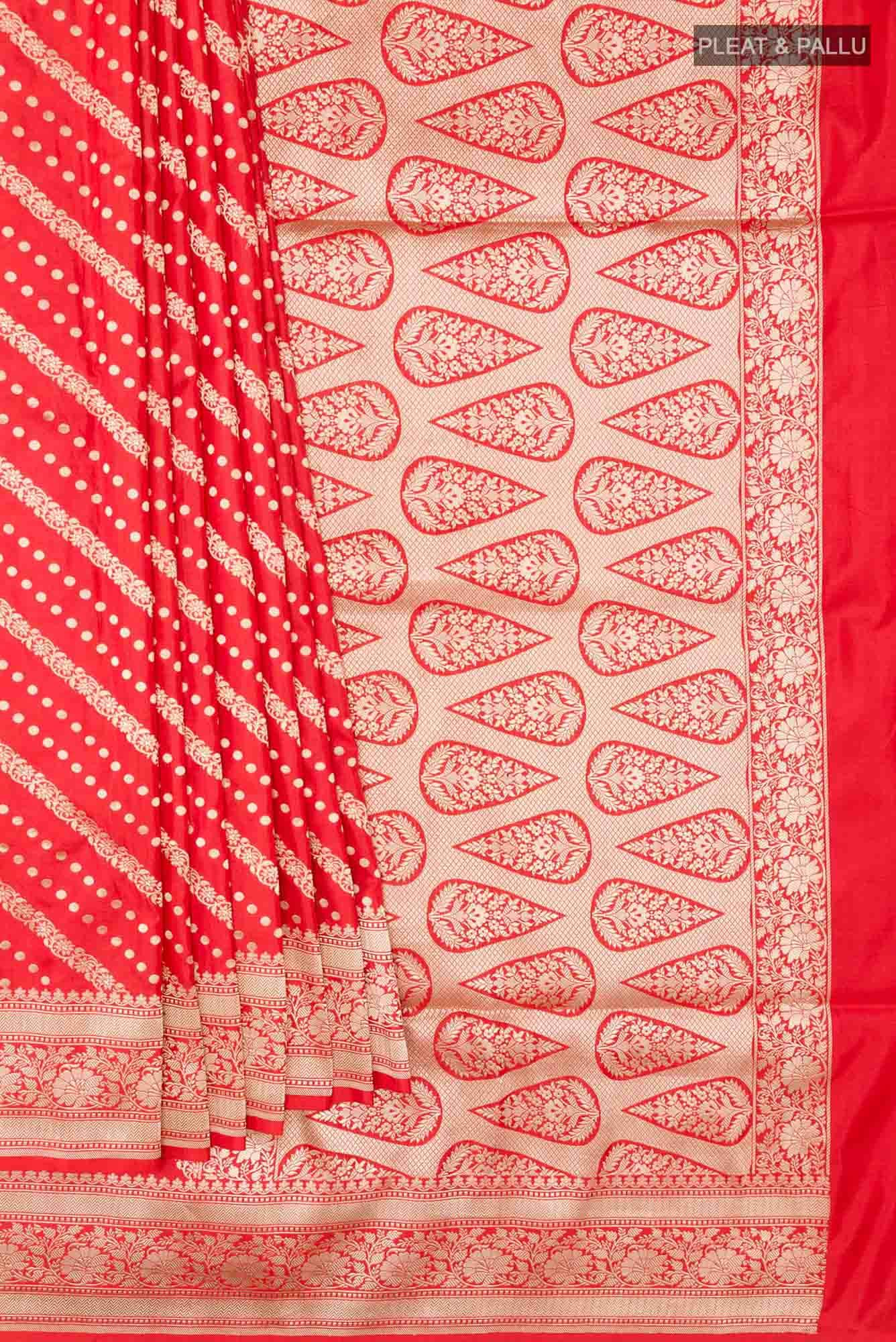 Red Banarasi Silk Saree