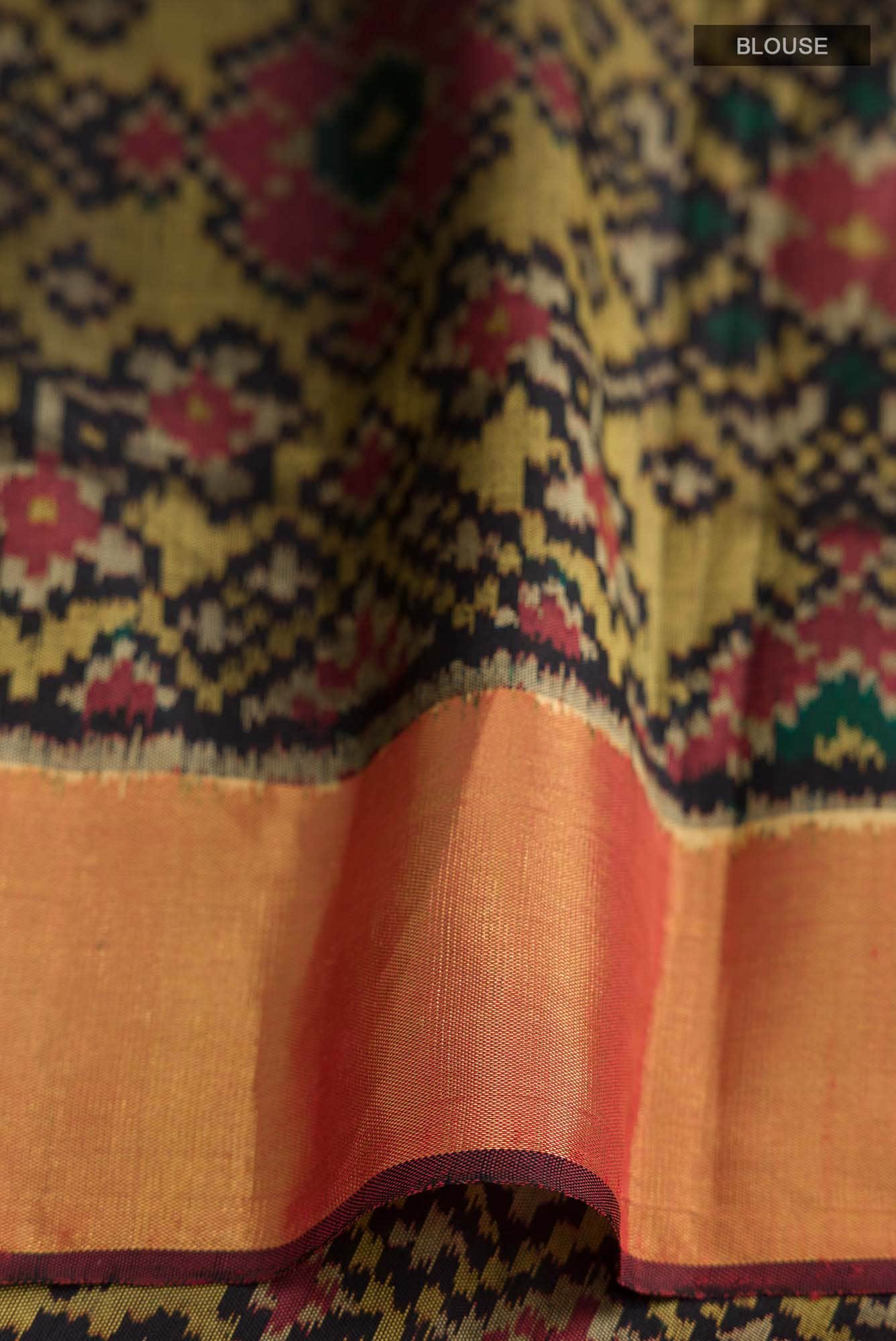 Black Rajkot Patola Silk Saree
