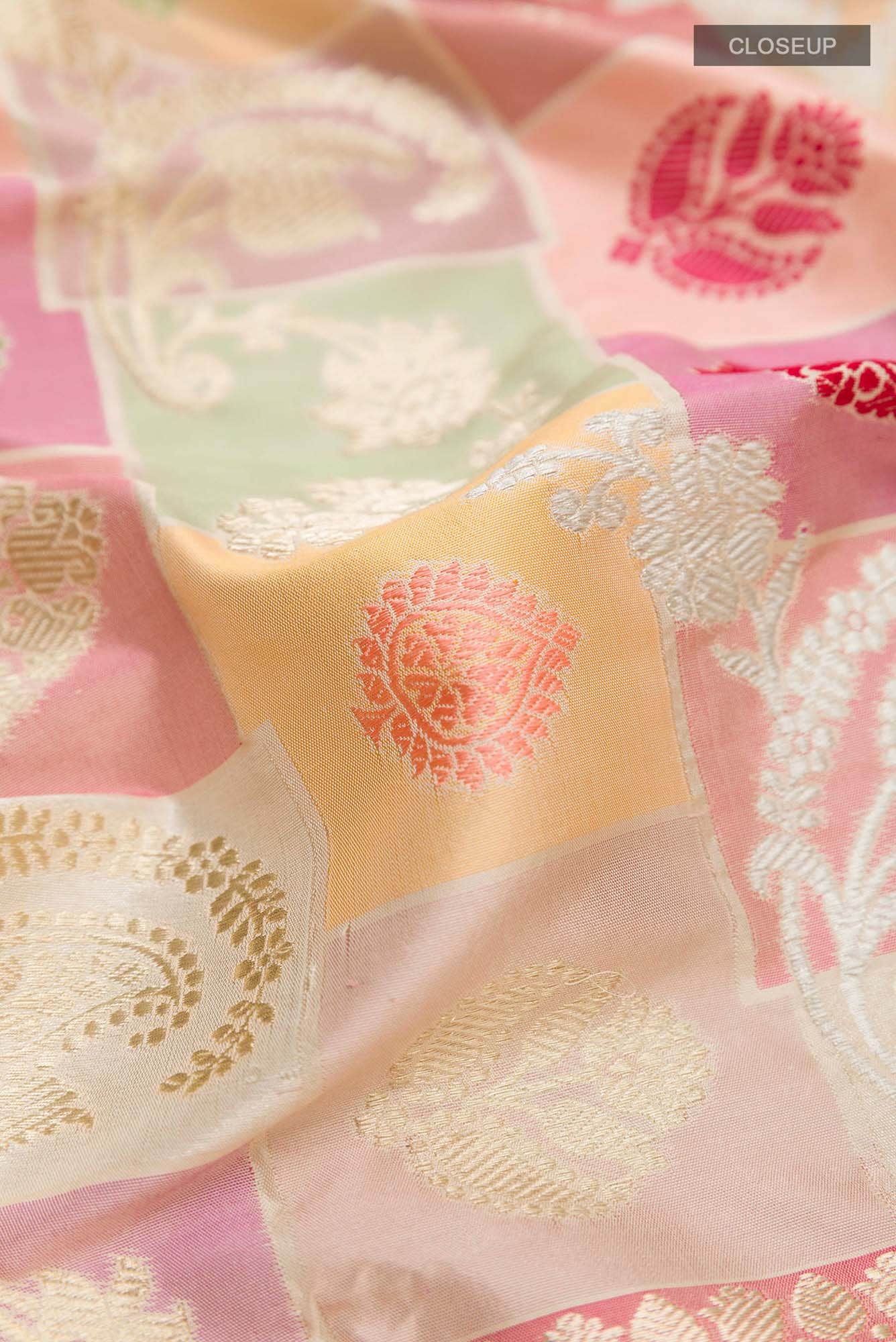 Multi Banarasi Silk Saree
