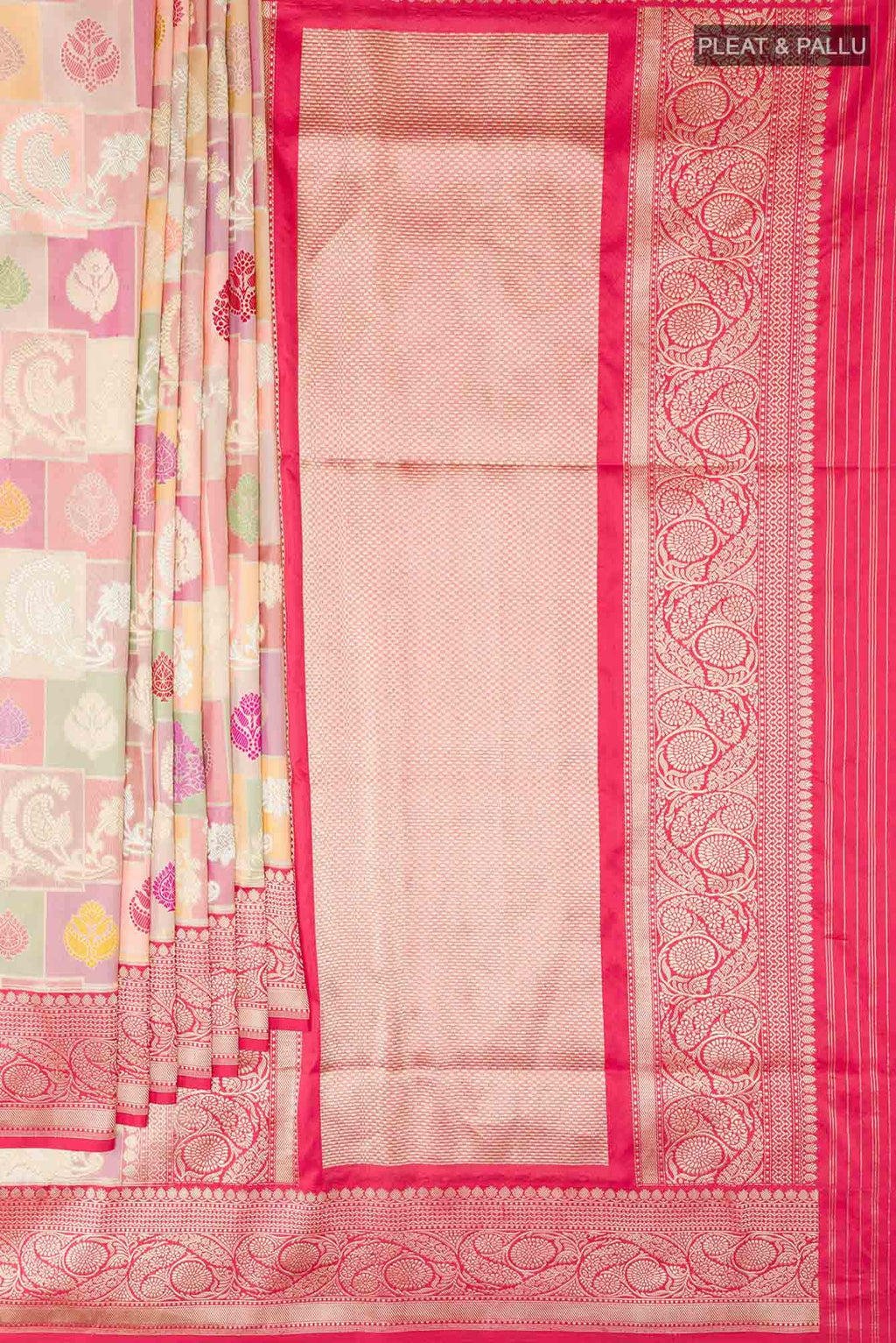 Multi Banarasi Silk Saree