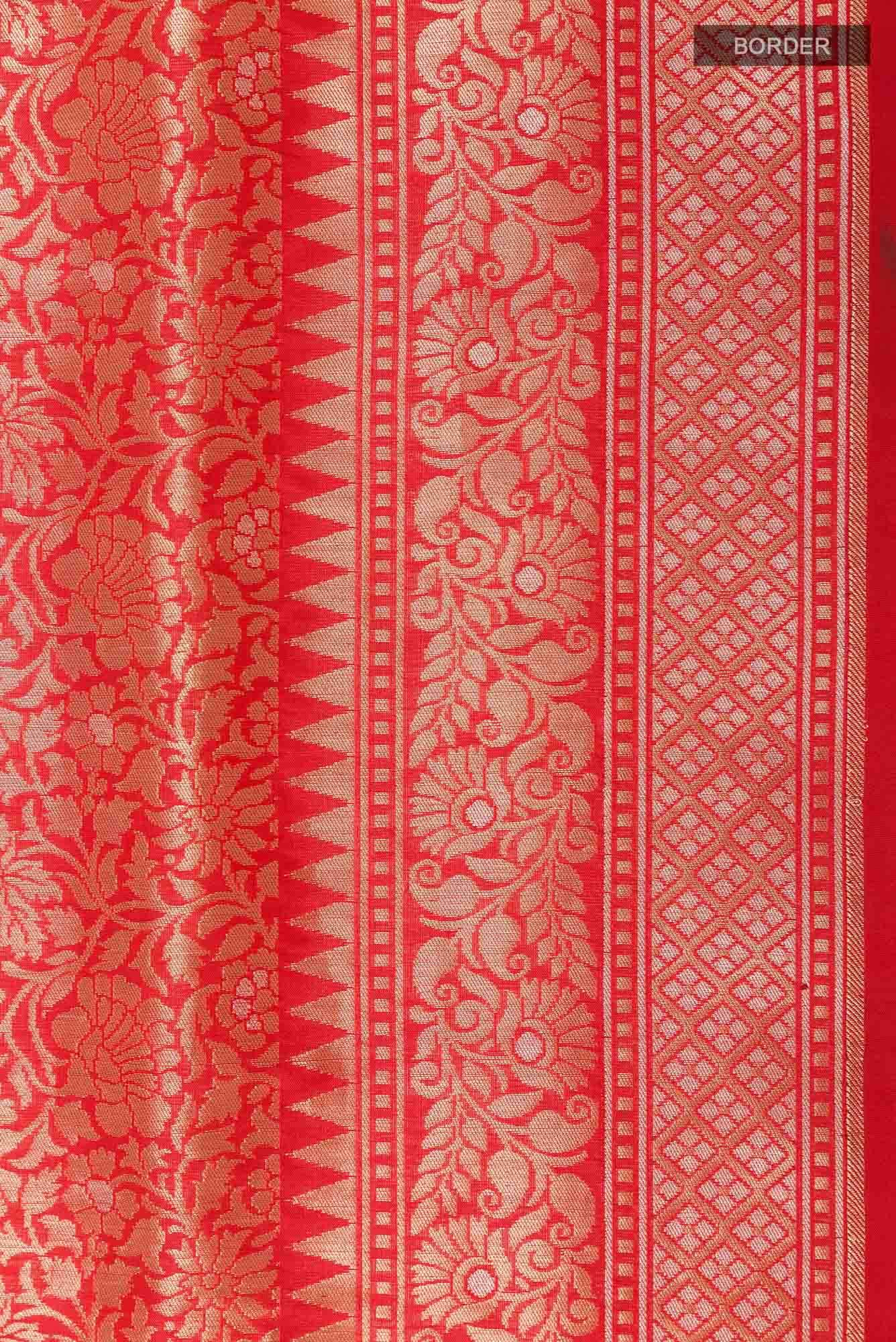 Red Banarasi Silk Saree