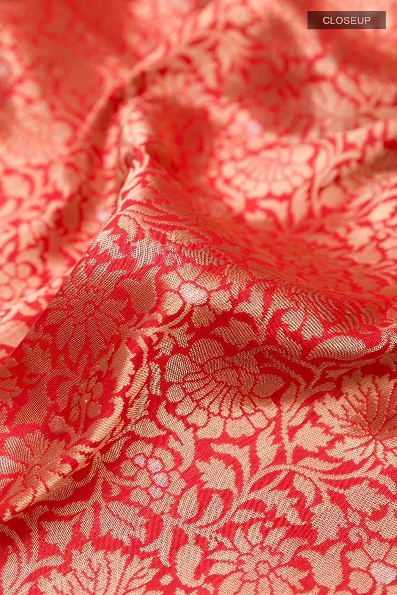 Red Banarasi Silk Saree