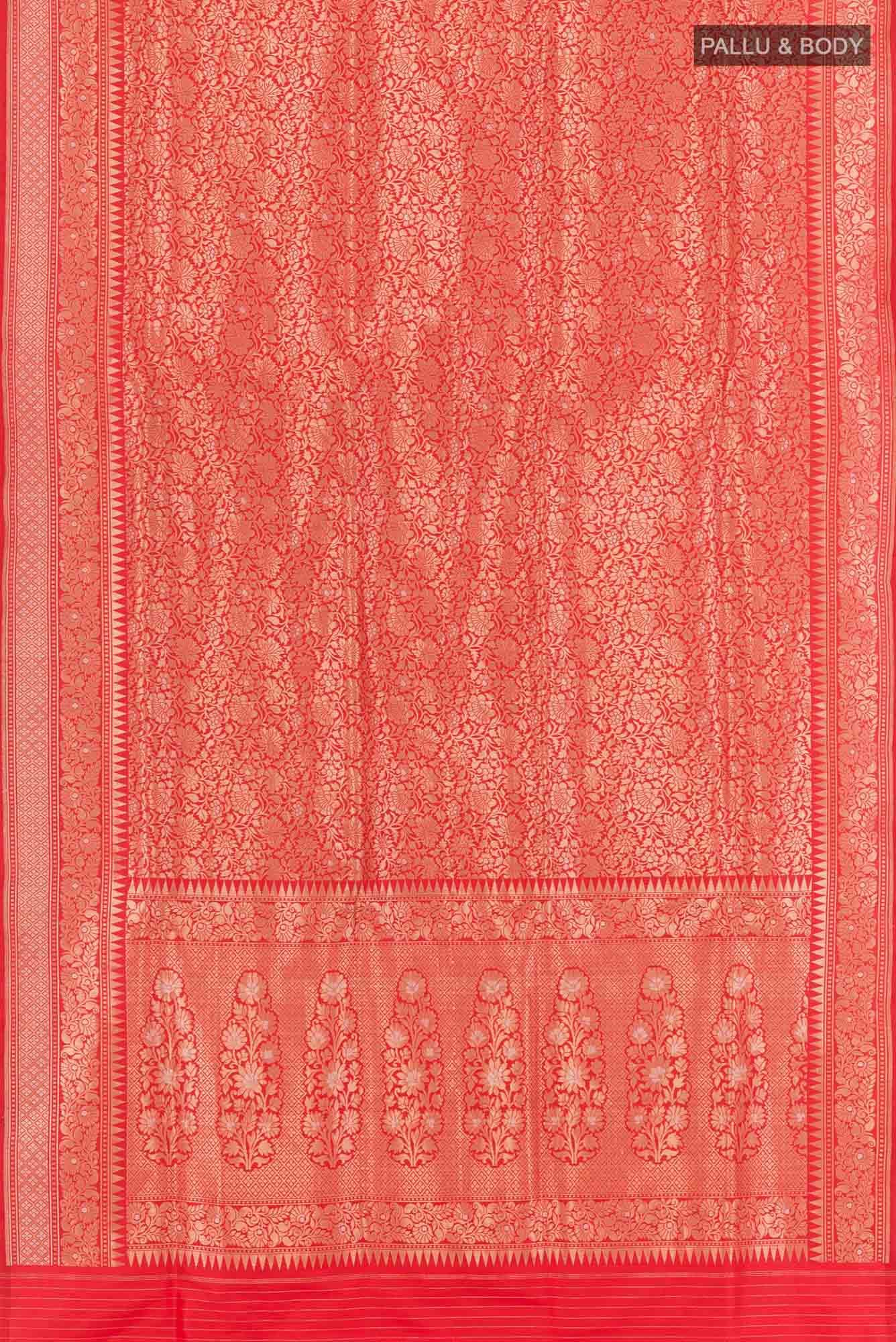 Red Banarasi Silk Saree