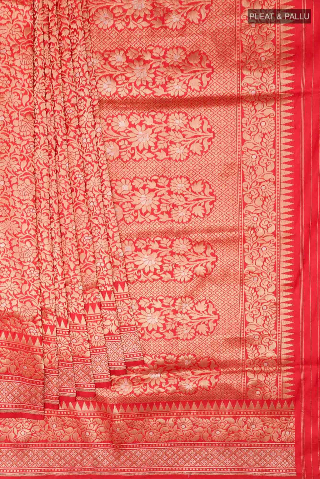 Red Banarasi Silk Saree