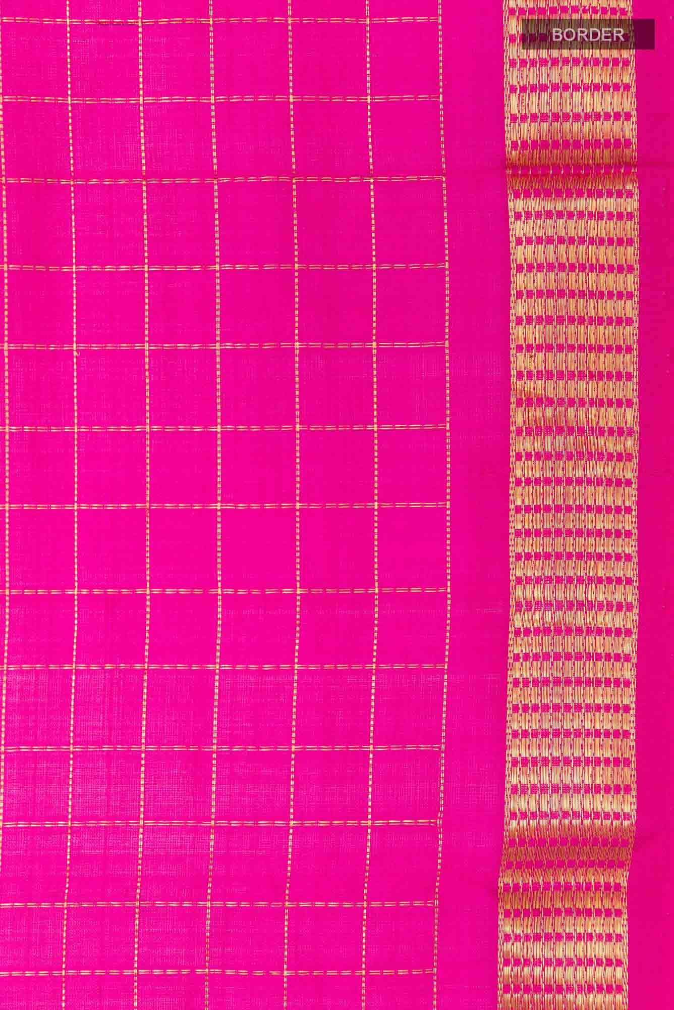 Rani Pink Kanchipuram Silk Saree