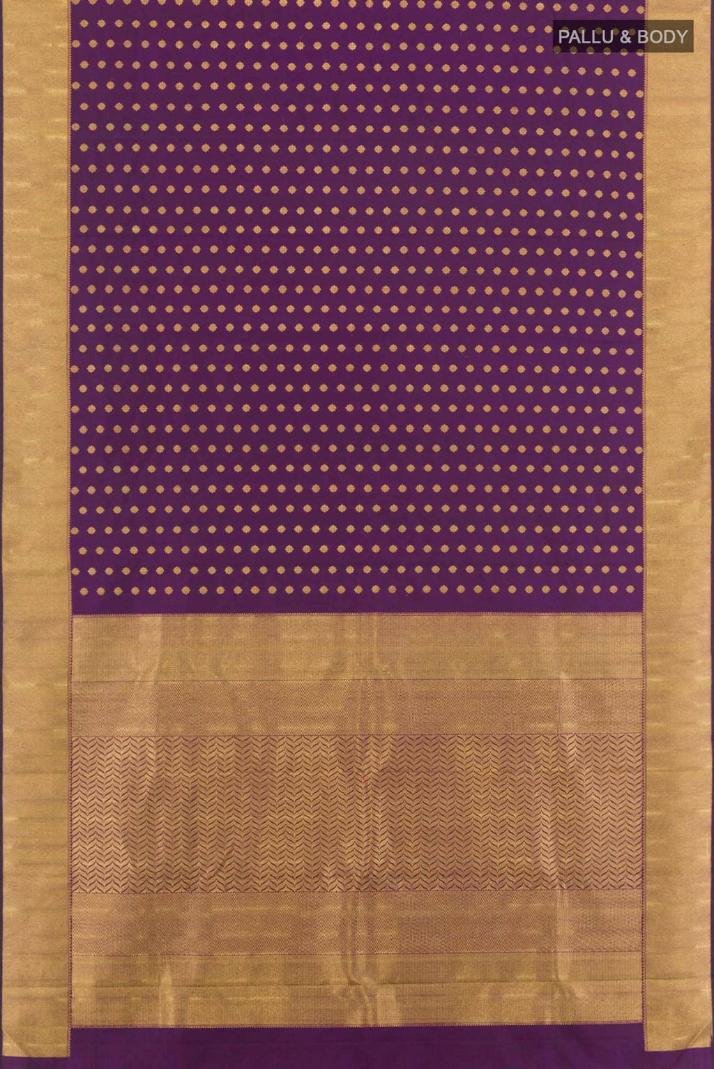 Pure Silk Pure Zari Purple Kanchipuram Saree