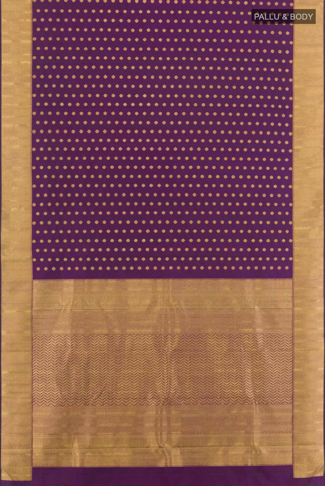 Pure Silk Pure Zari Purple Kanchipuram Saree