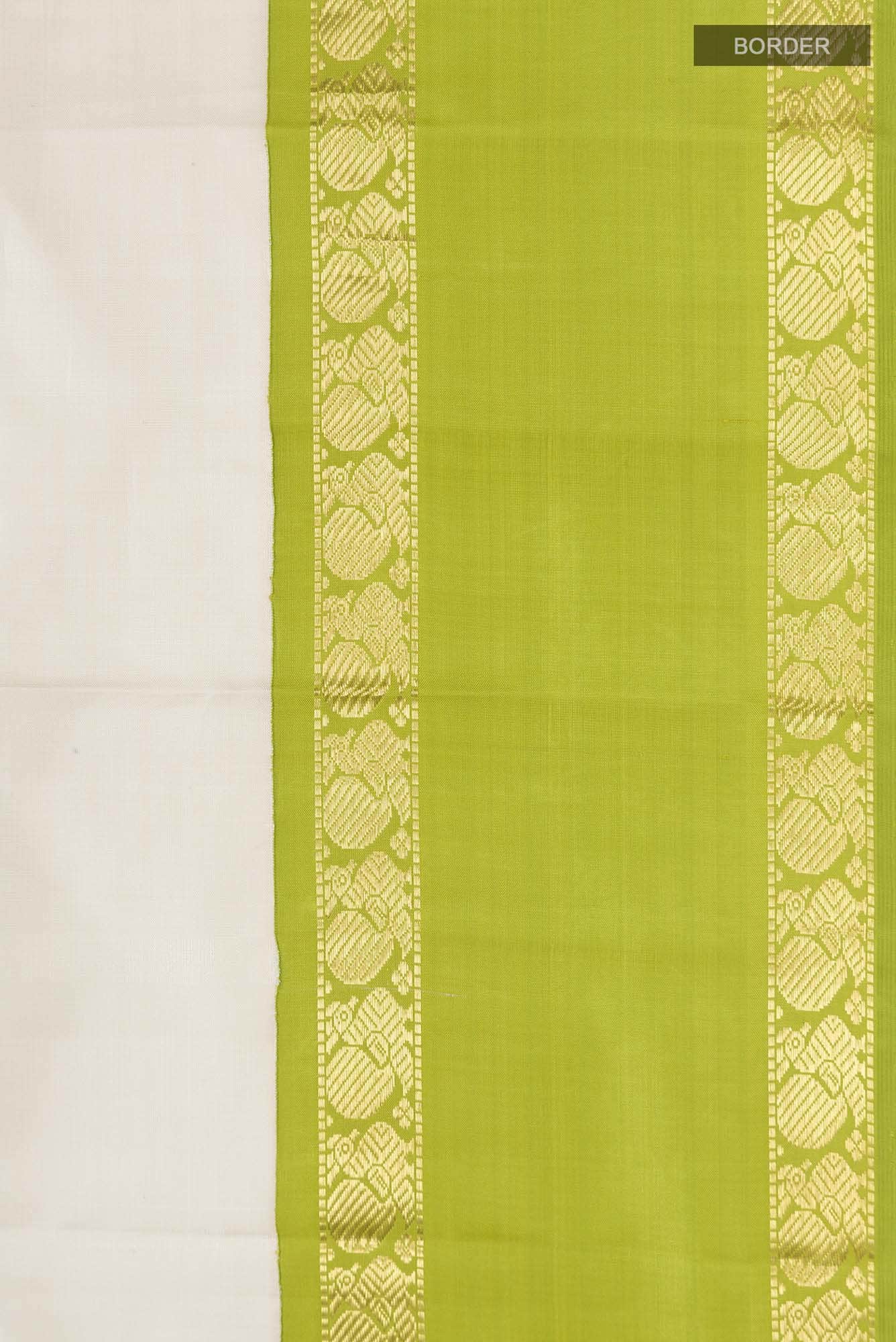 Beige Kanchipuram Silk Saree
