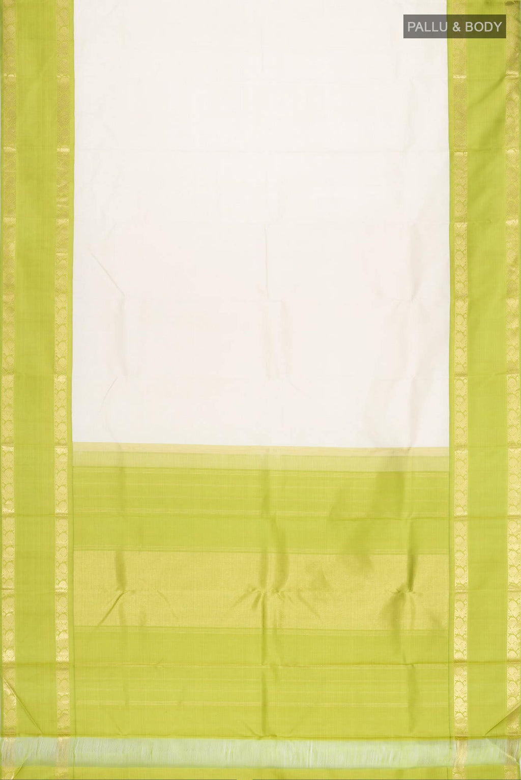 Beige Kanchipuram Silk Saree