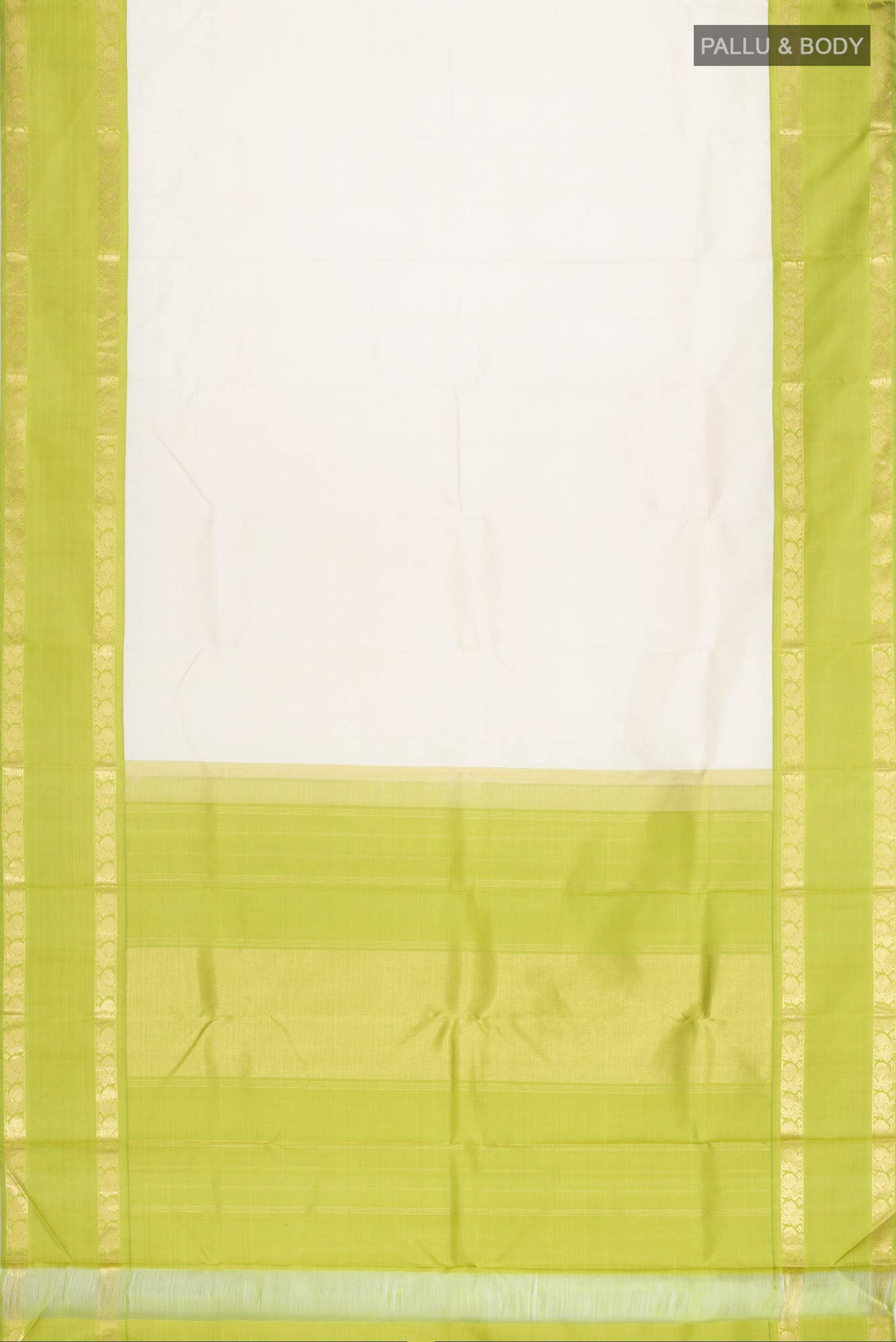 Beige Kanchipuram Silk Saree