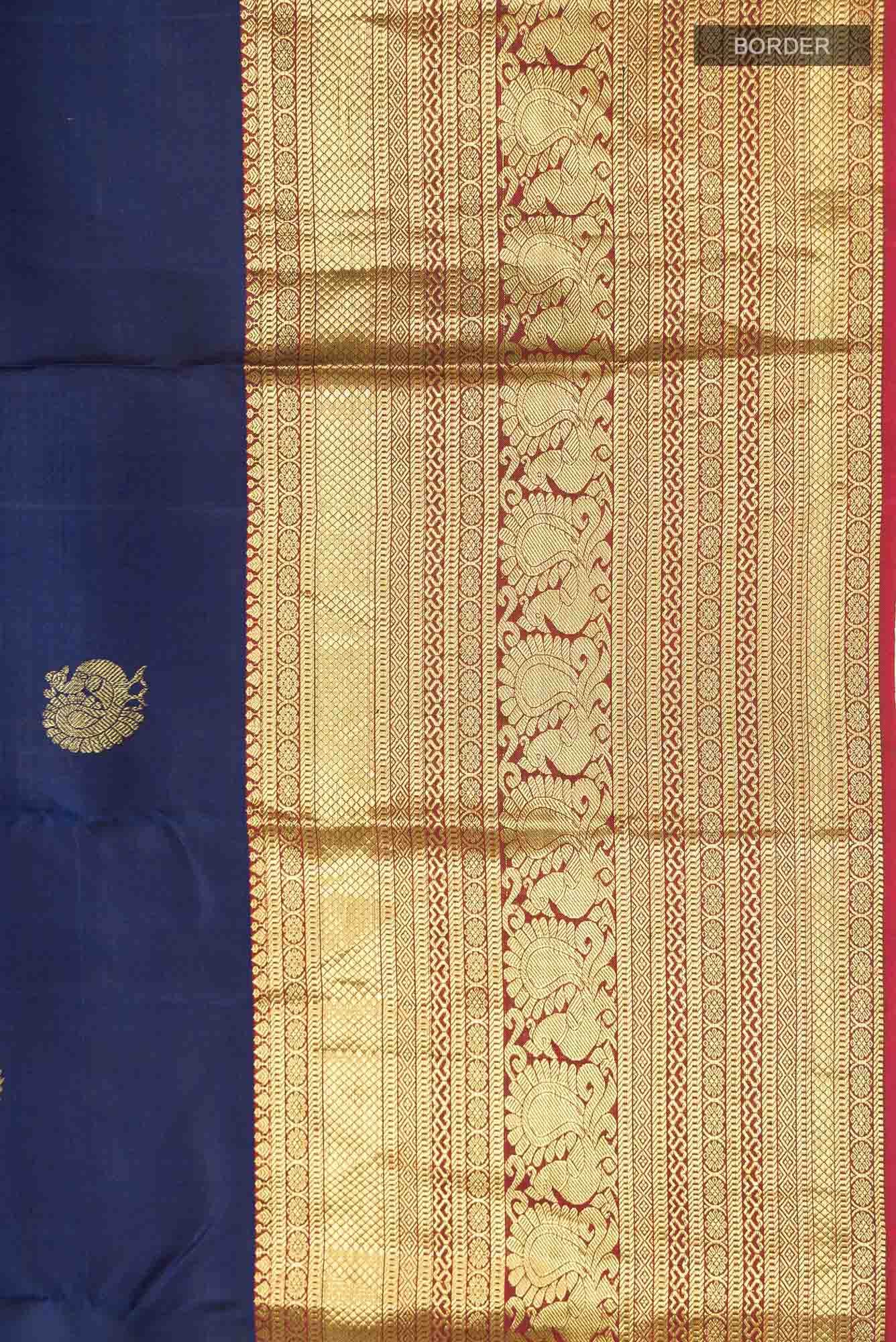 Blue Kanchipuram Silk Saree
