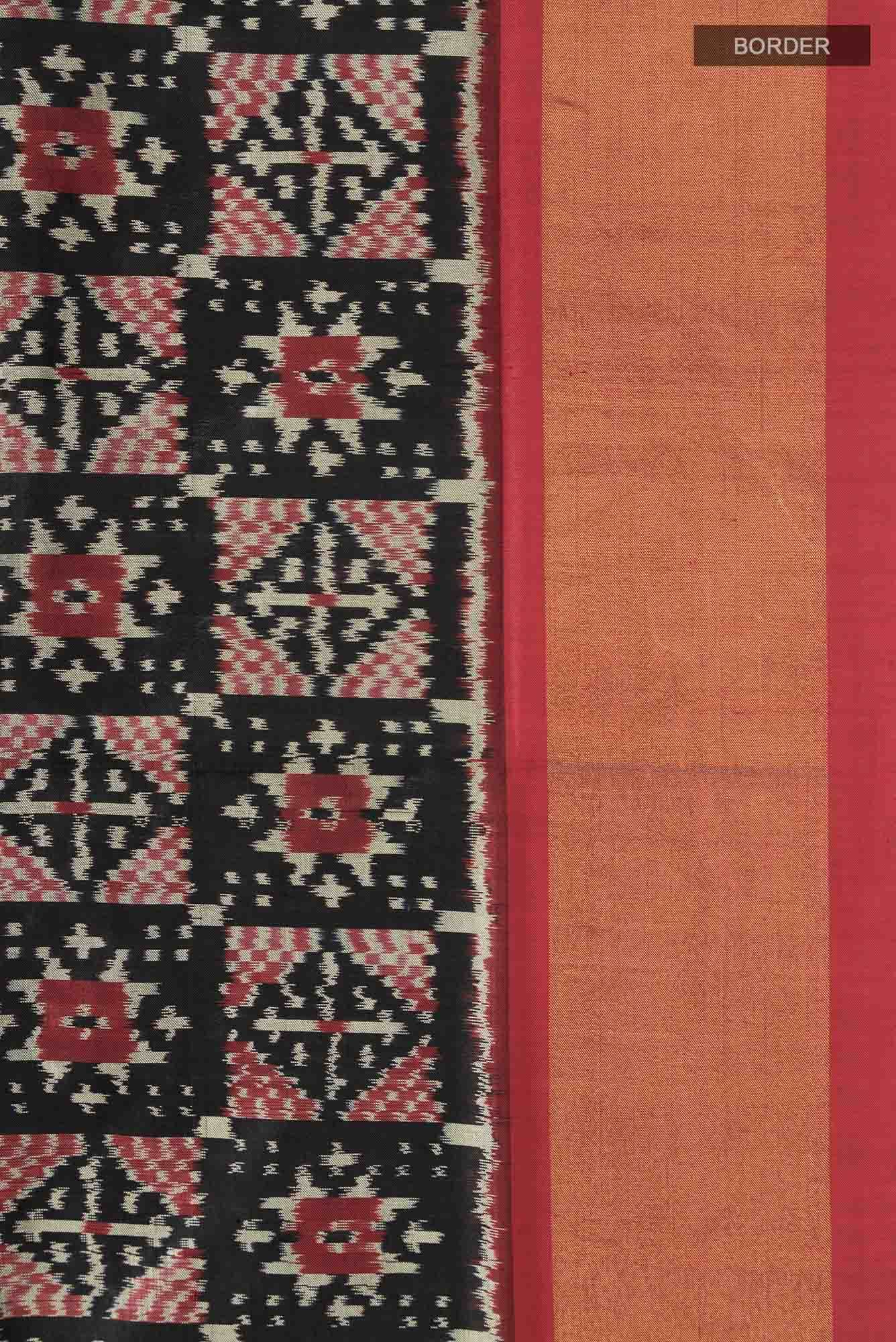 Black Pochampally Silk Saree