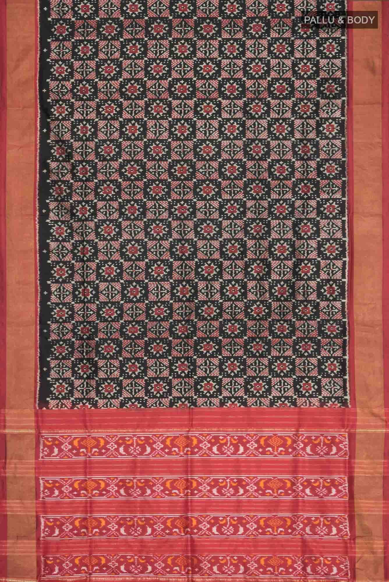 Black Pochampally Silk Saree