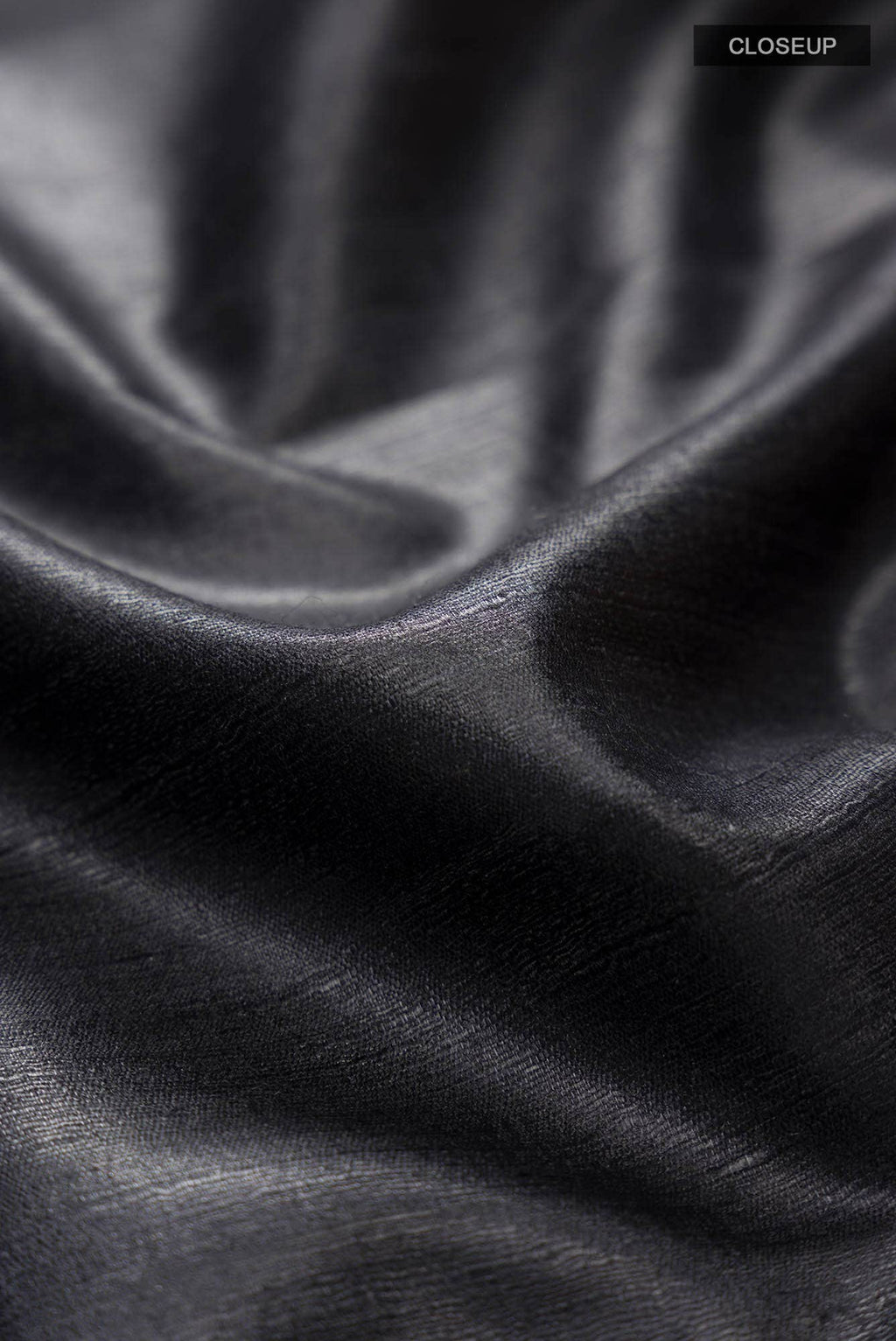 Black Bhagalpuri Tussar Silk Saree