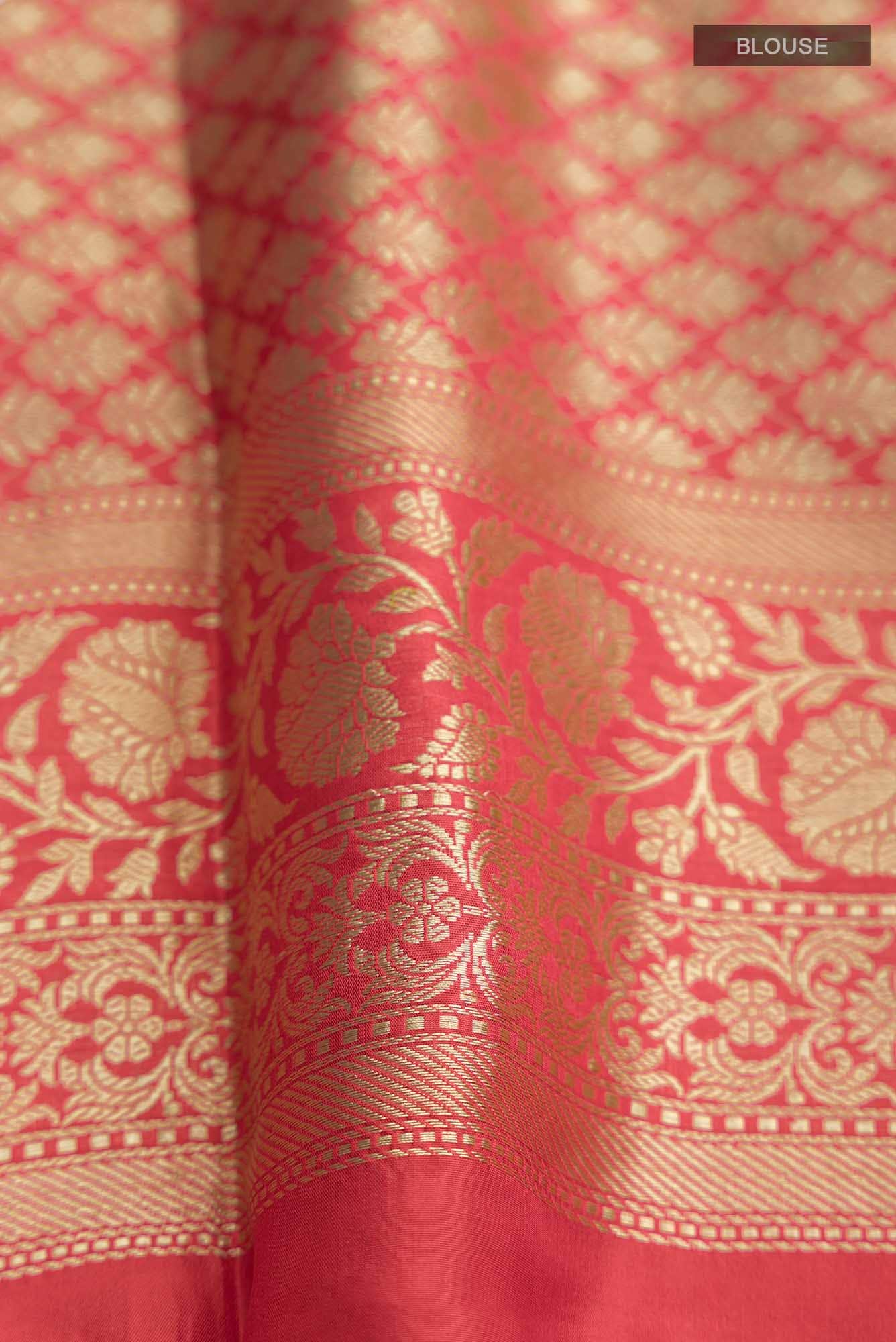 Beige Banarasi Silk Saree