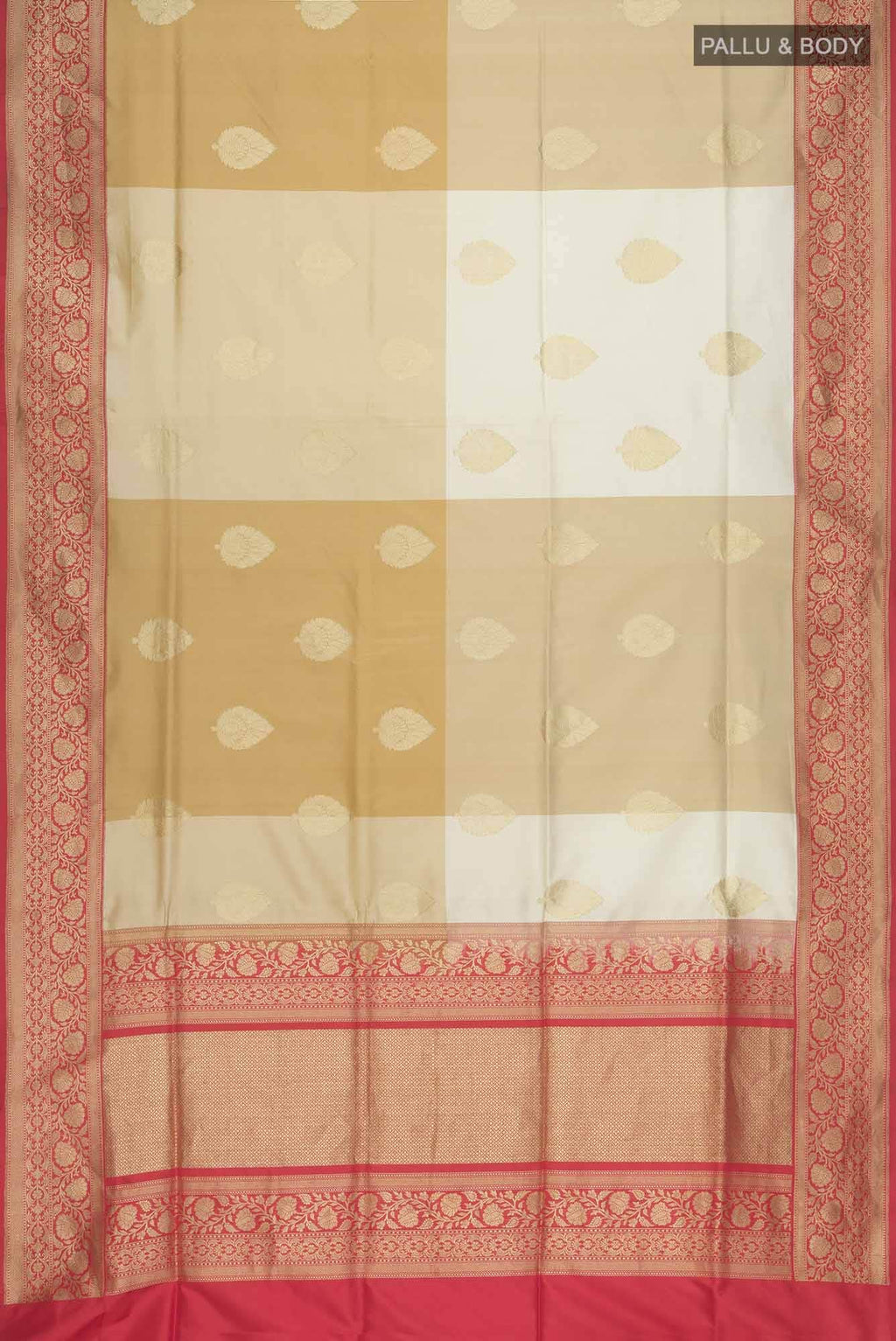 Beige Banarasi Silk Saree
