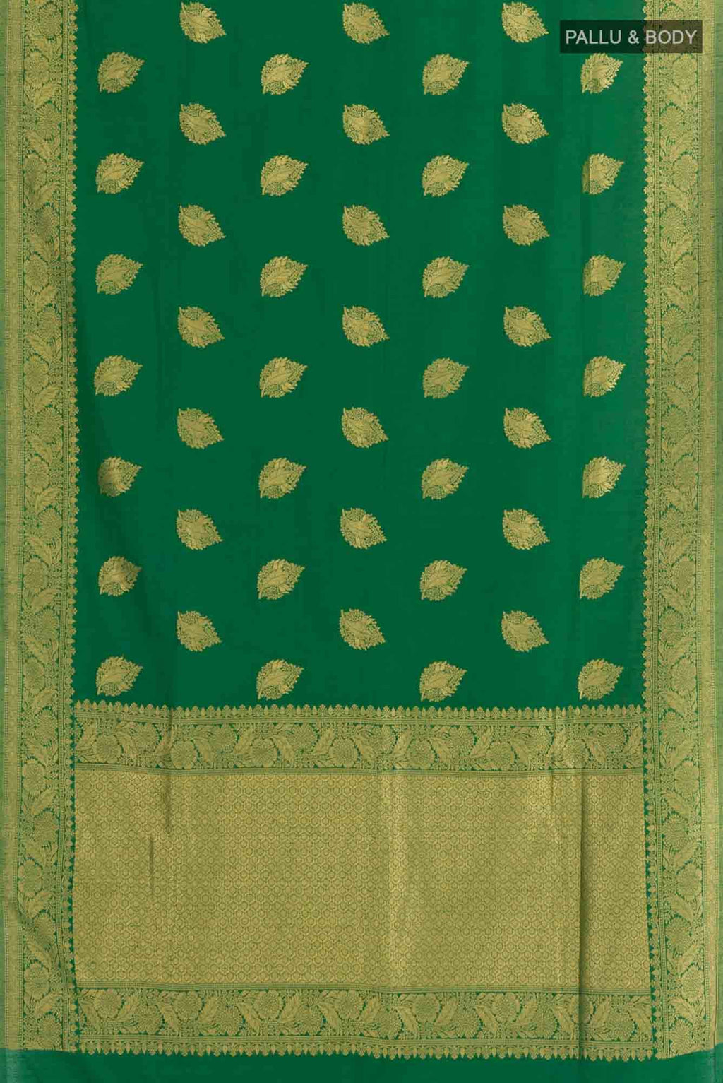 Green Blended Art Silk Saree