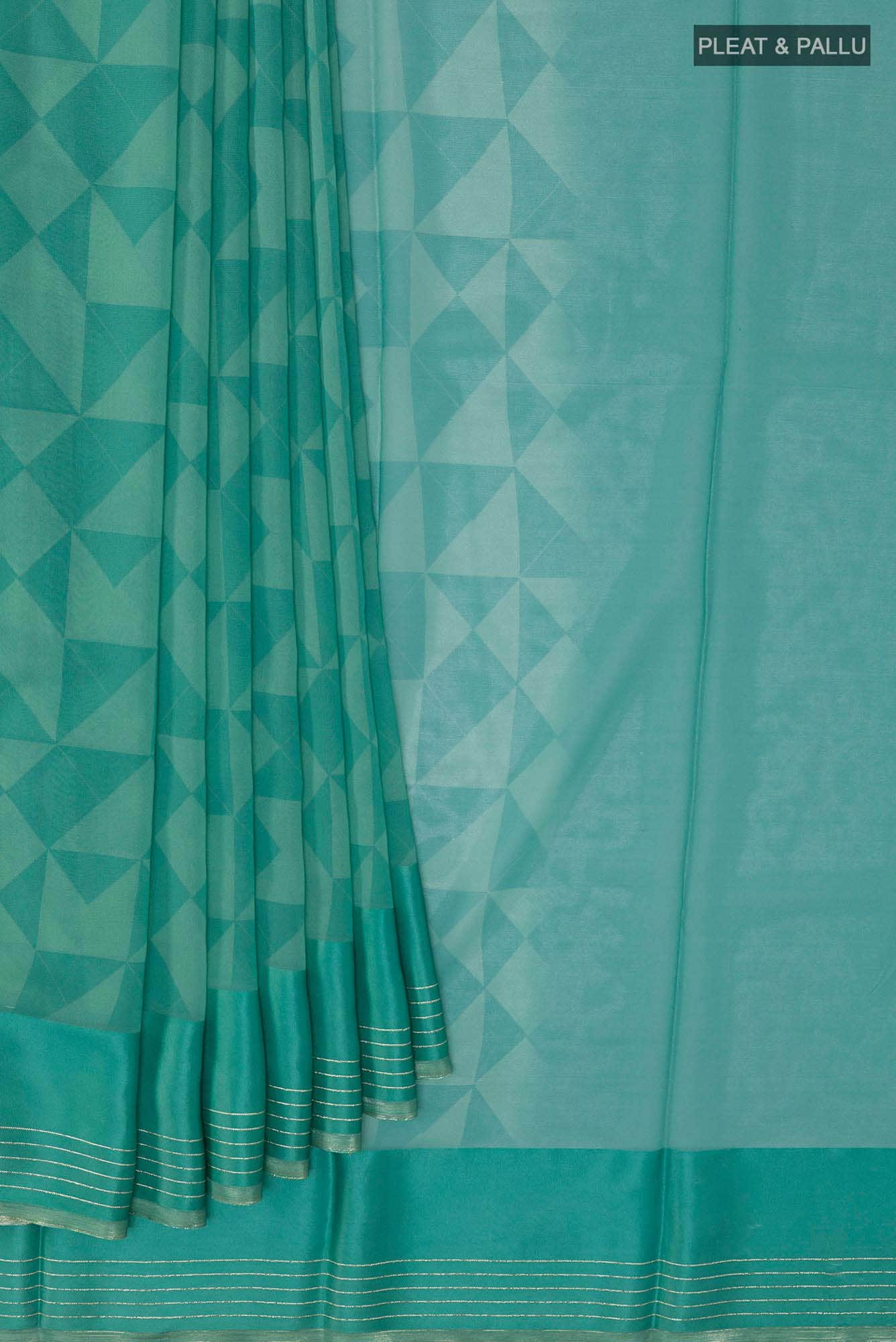Sea Green Georgette Saree