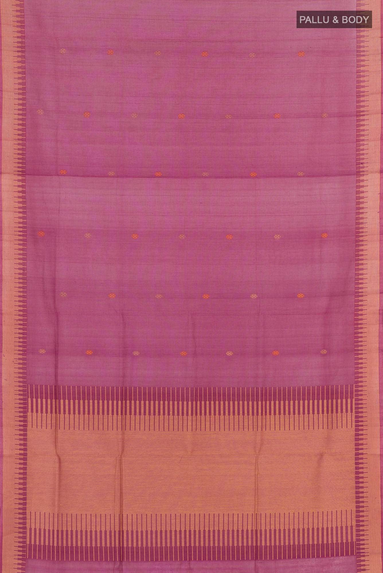 Purple Coimbatore Cotton Saree