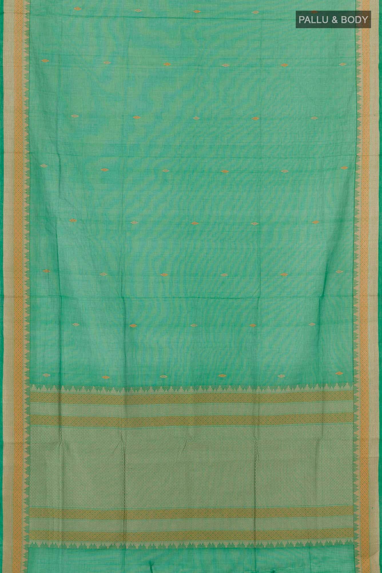 Green Coimbatore Cotton Saree