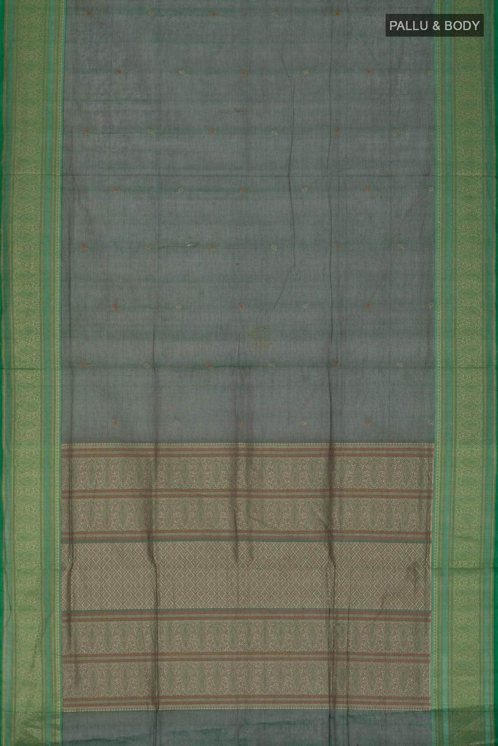 Green Coimbatore Cotton Saree
