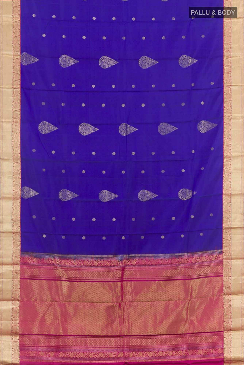 Blue Kanchipuram Silk Saree