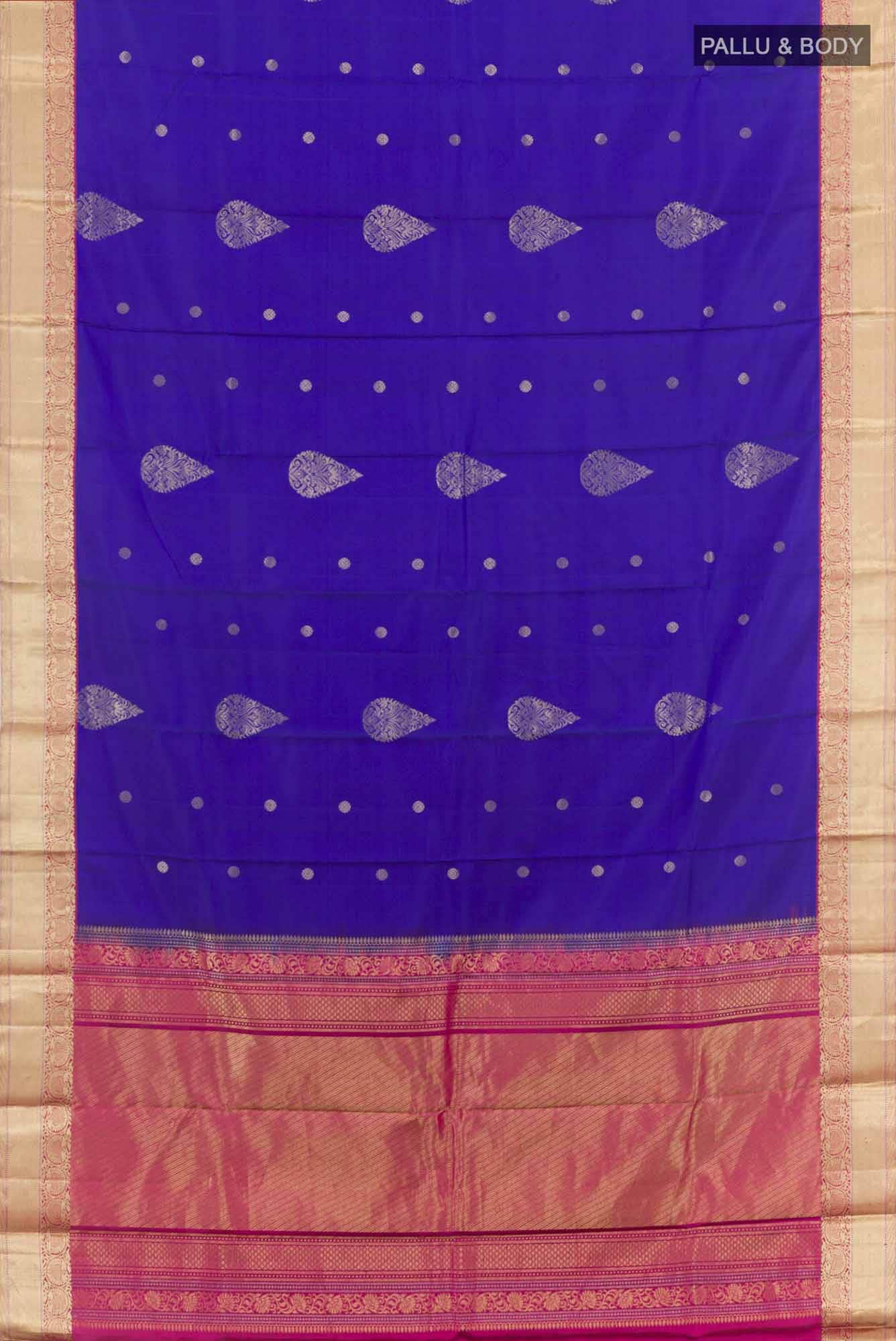 Blue Kanchipuram Silk Saree