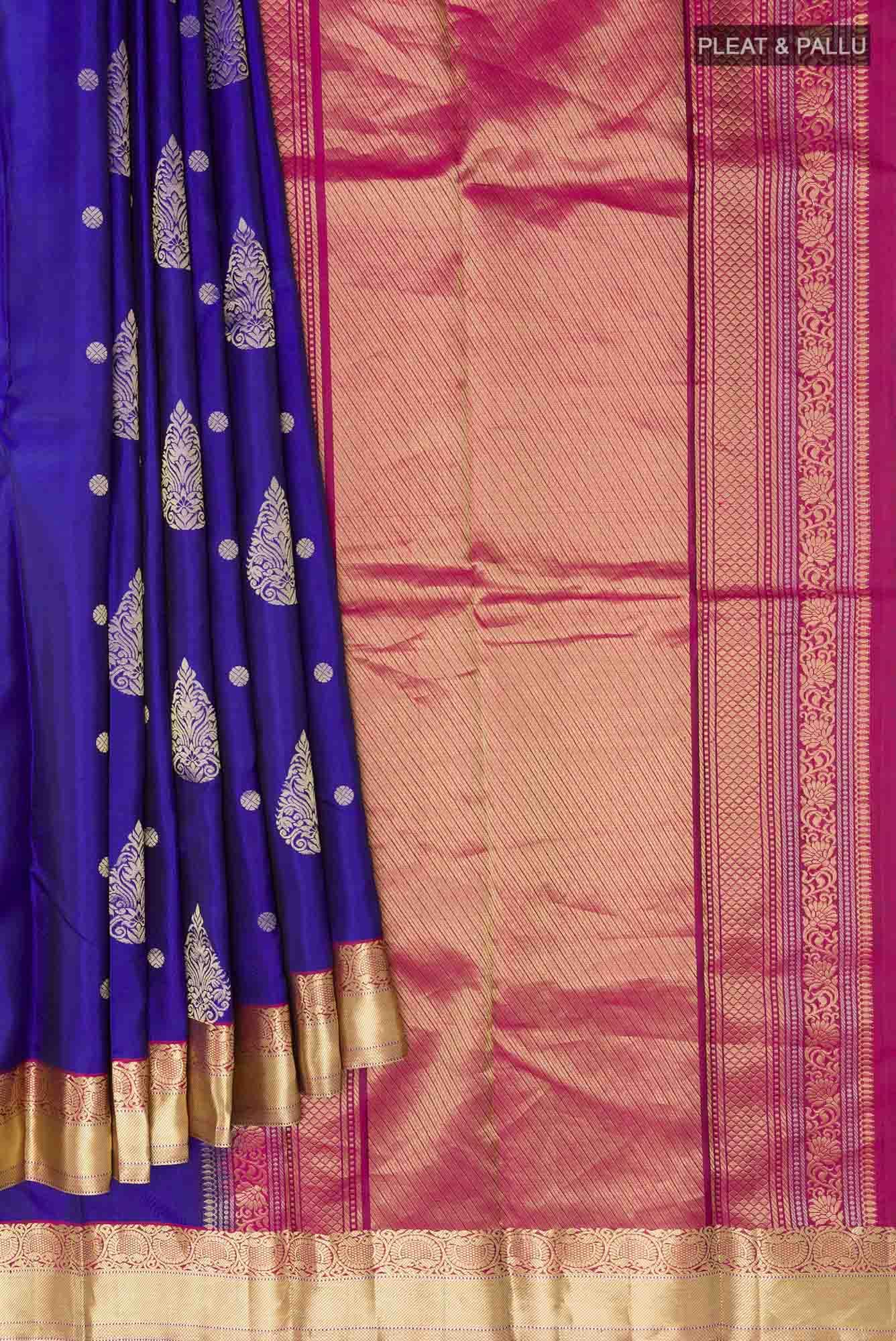 Blue Kanchipuram Silk Saree
