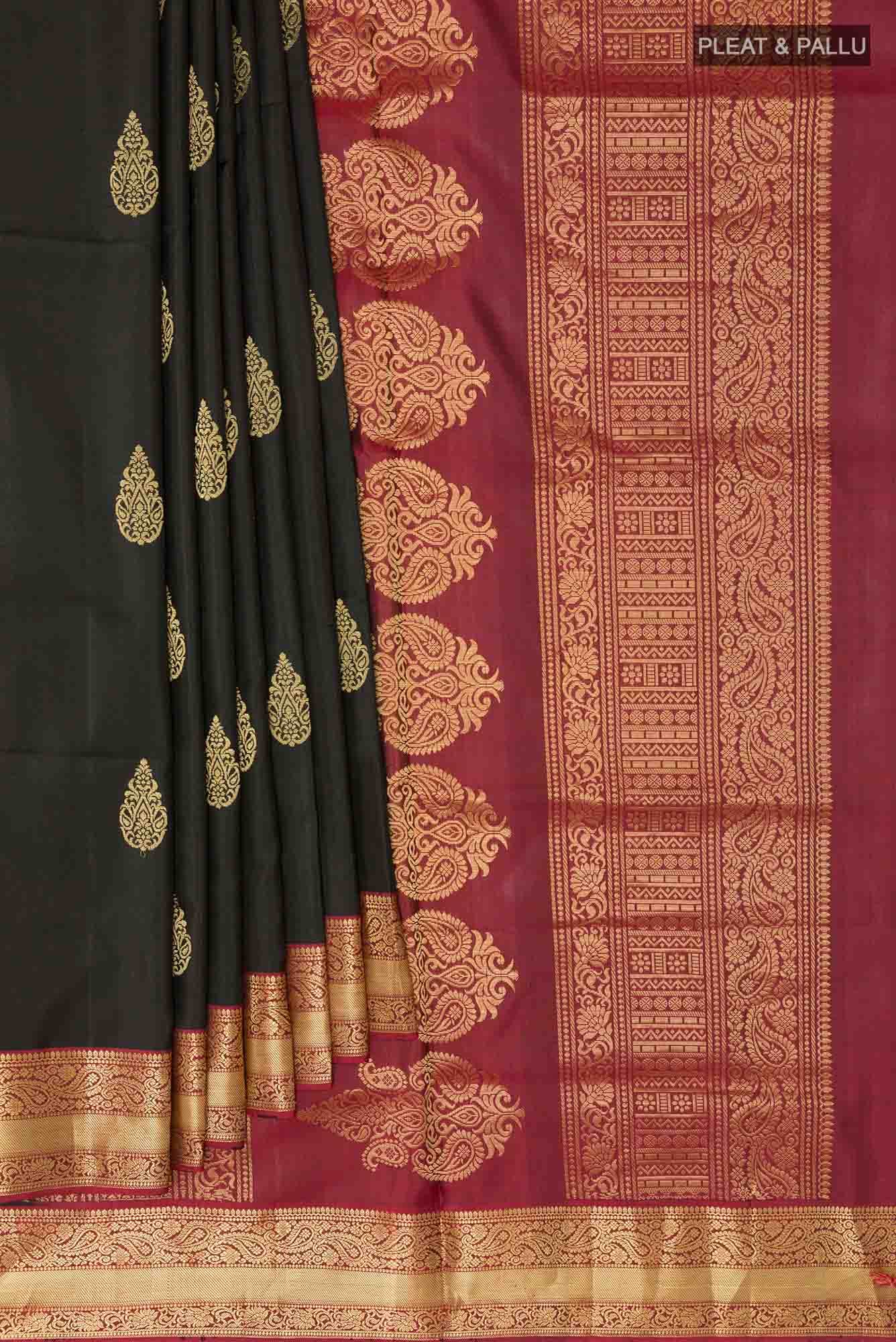 Black Soft Silk Saree
