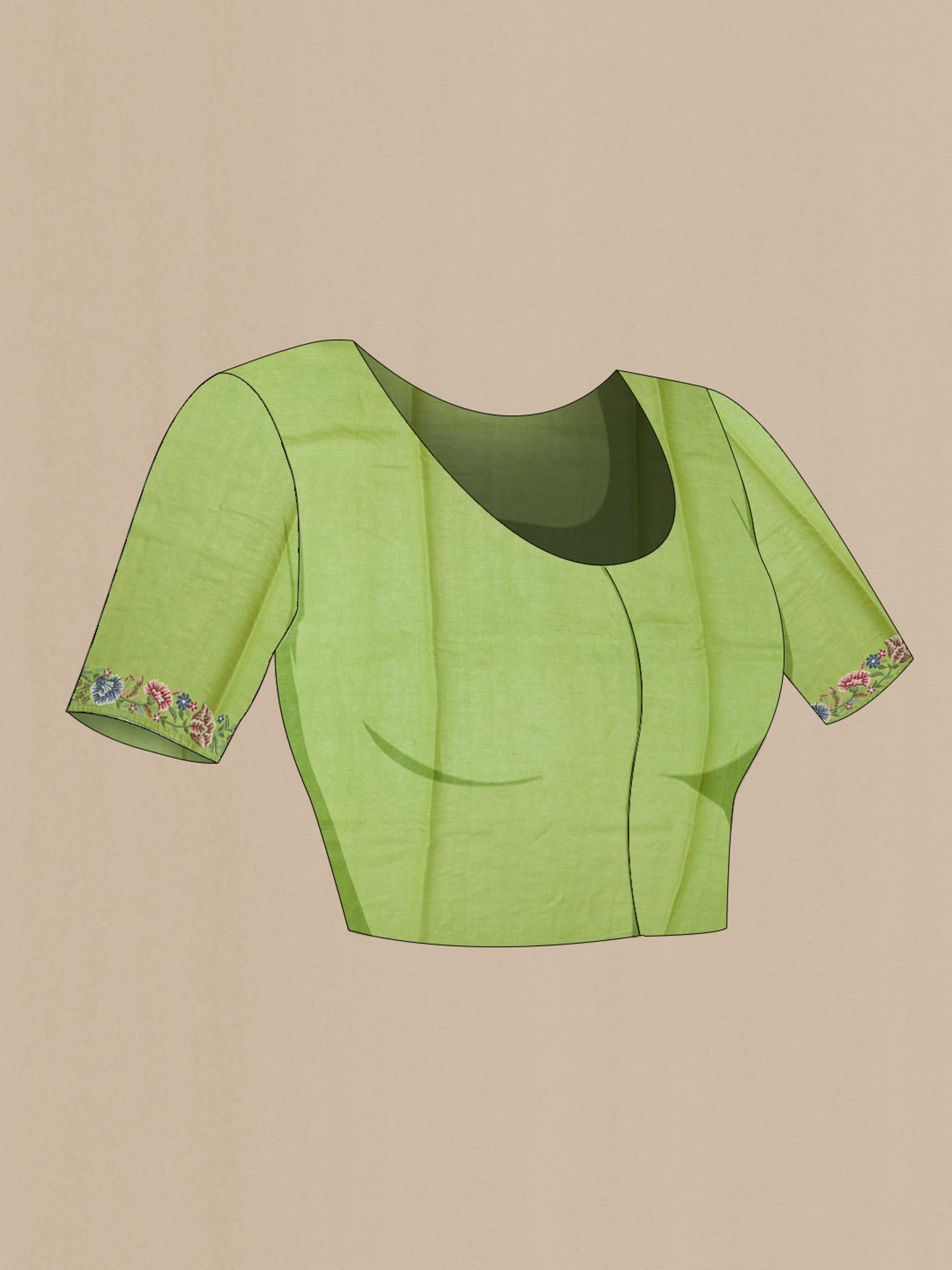 Pista Green Tussar Saree