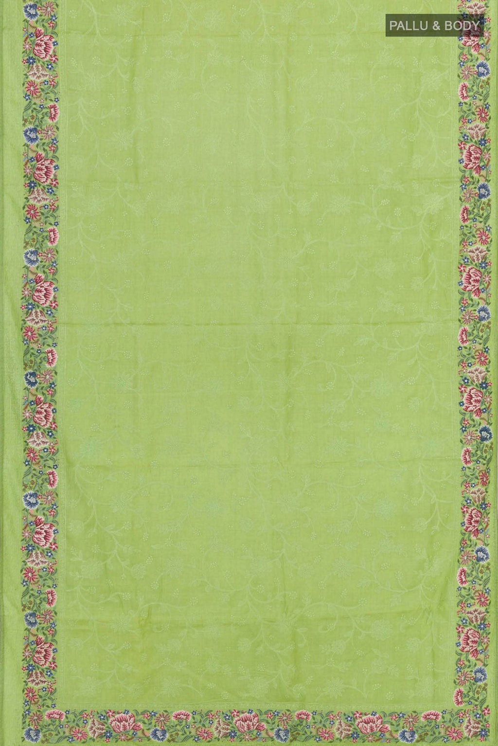 Pista Green Tussar Saree