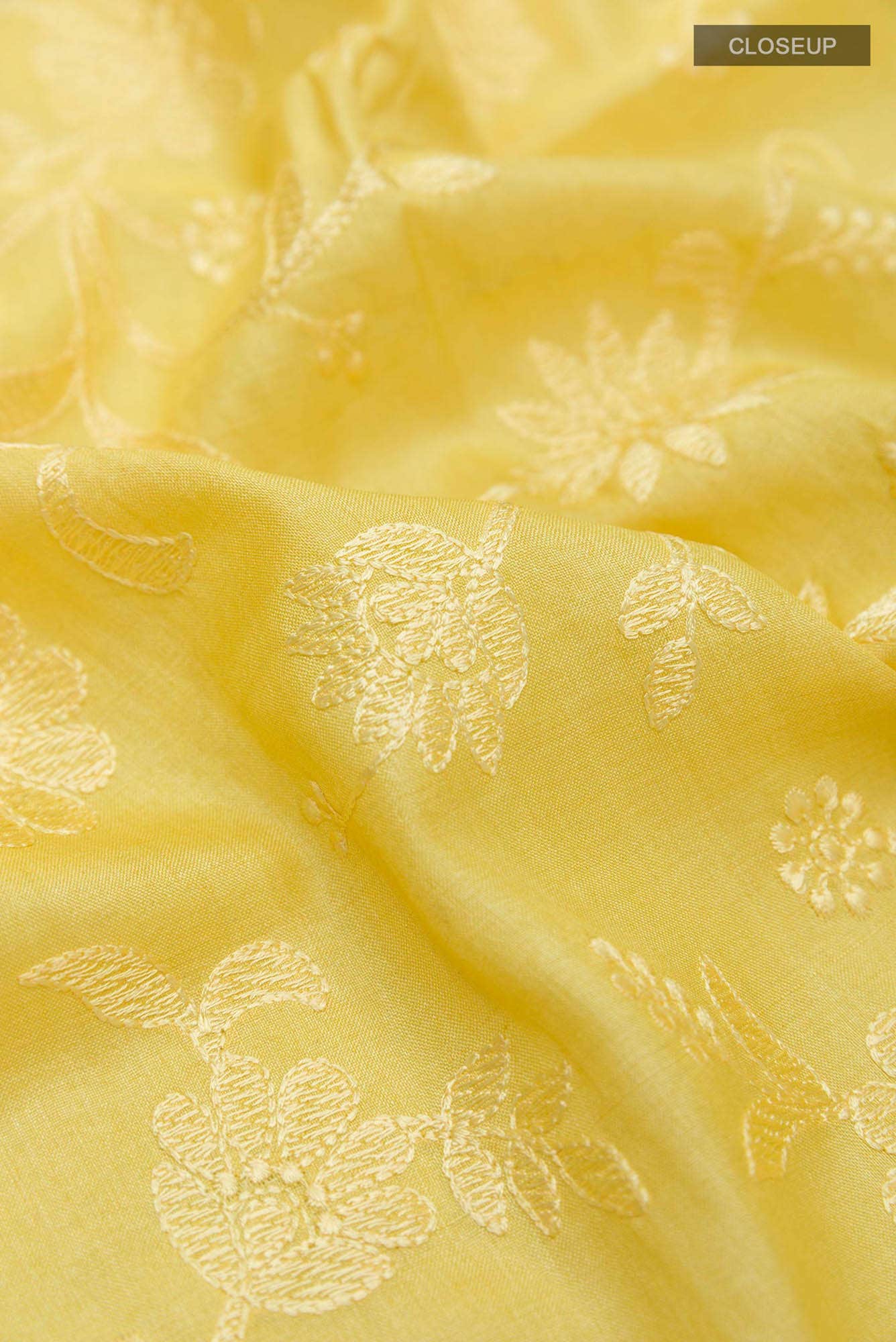 Yellow Tussar Saree