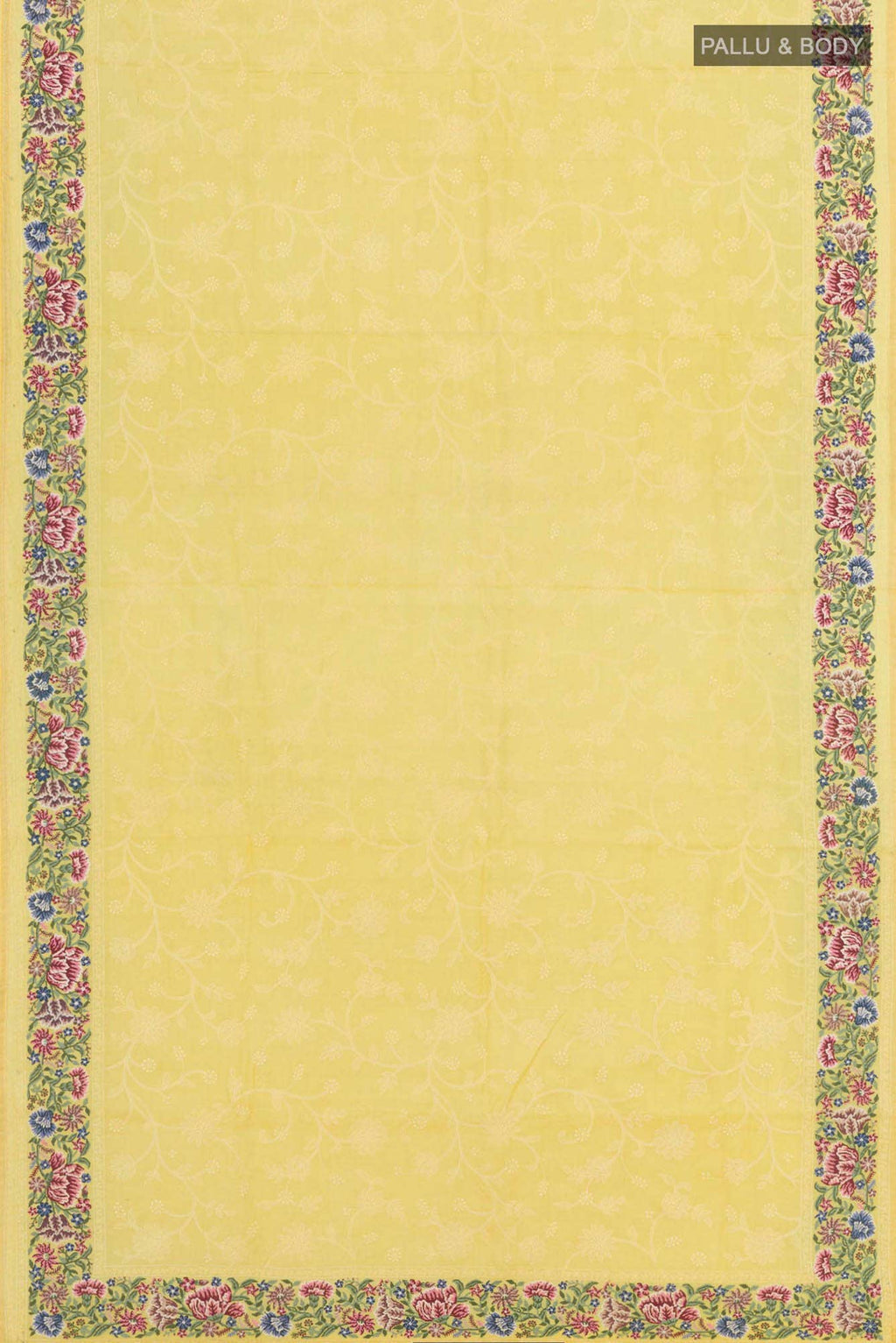 Yellow Tussar Saree
