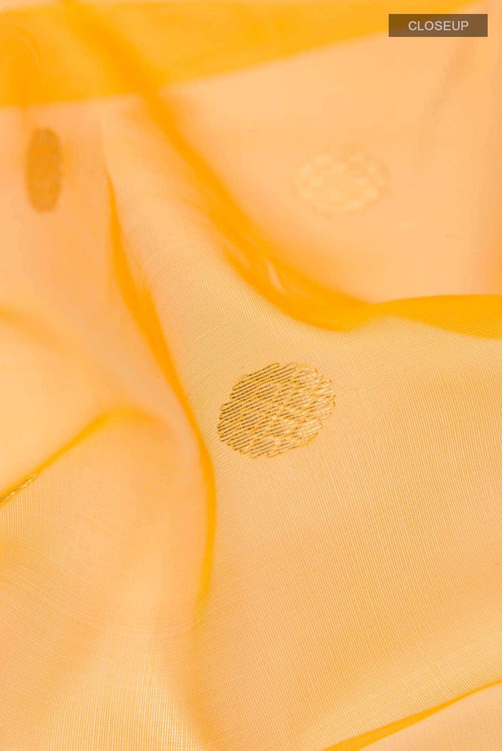 Yellow Chanderi Silk Saree