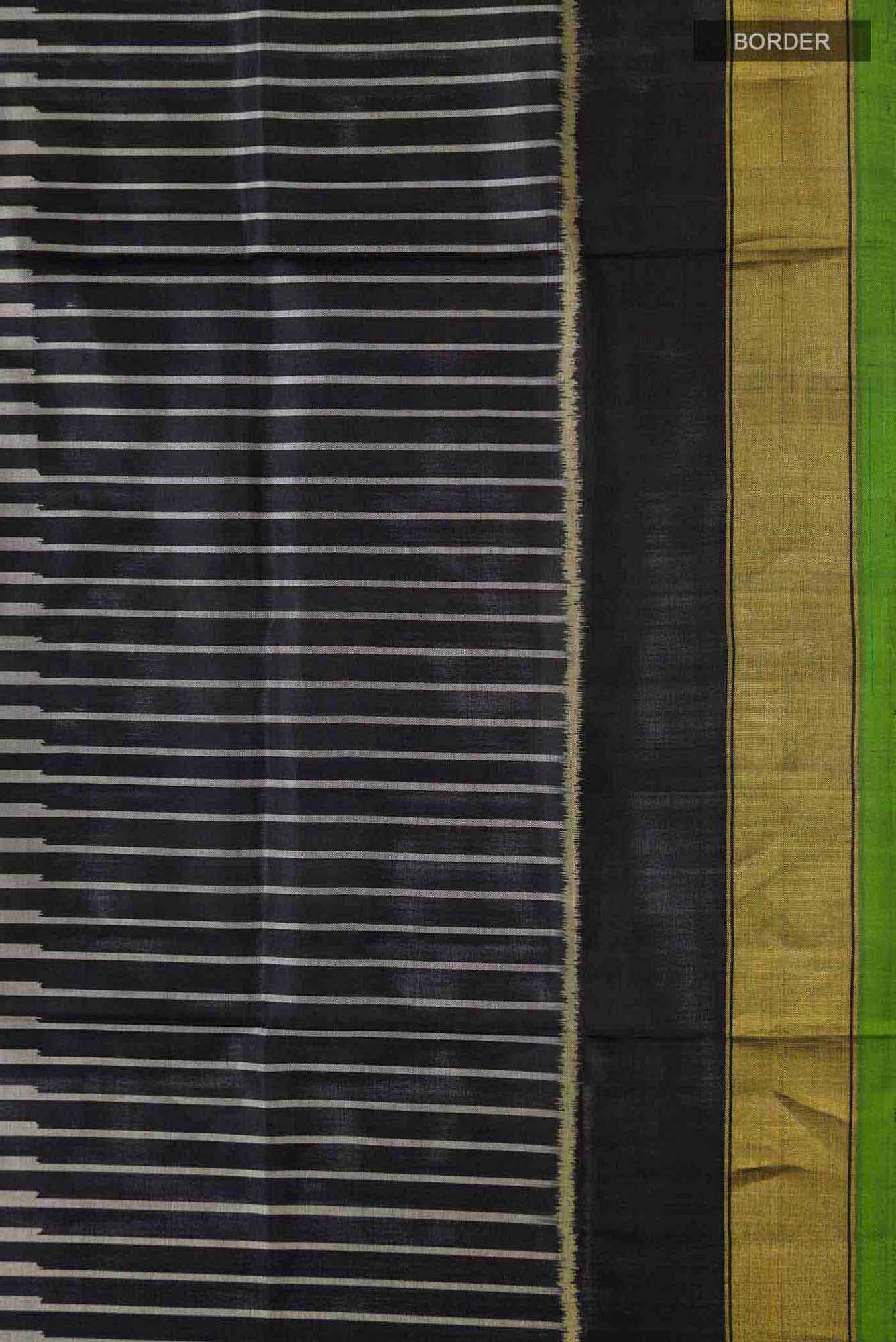 Black Rajkot Patola Silk Saree